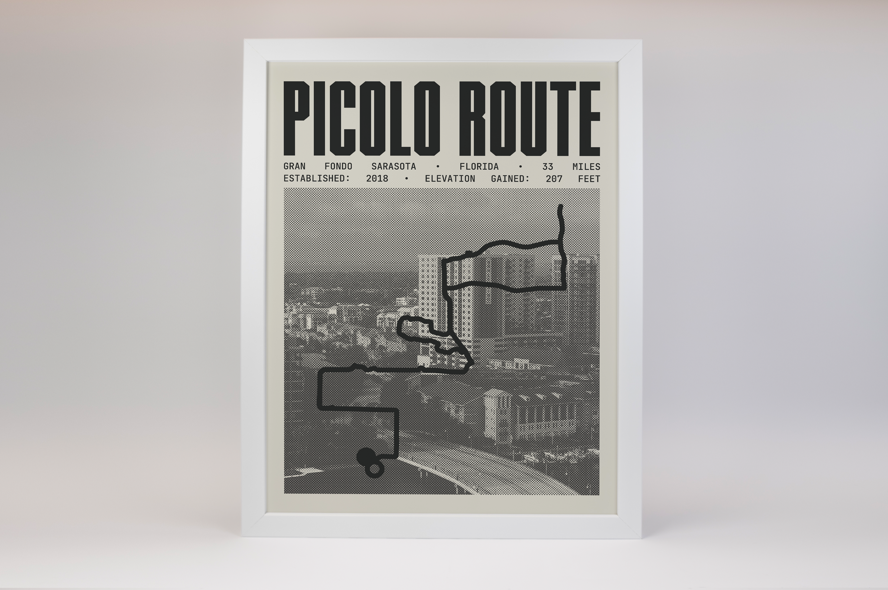 Gran Fondo Sarasota - Picolo Route Poster