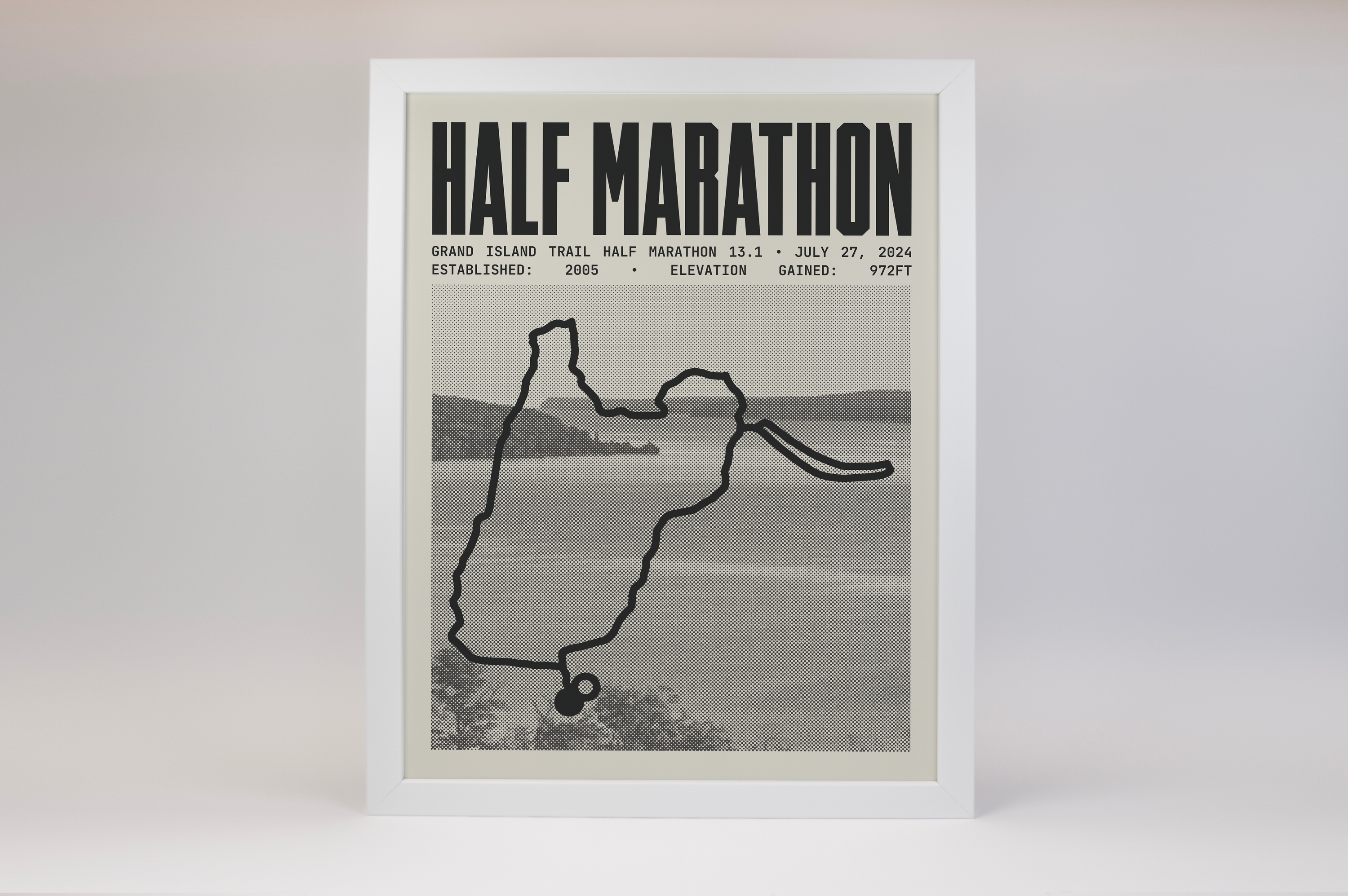 Grand Island Trail Half-Marathon Poster