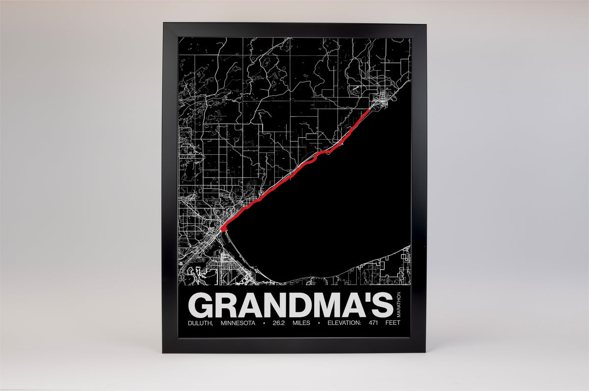 Grandma's Marathon Poster - Grid Style