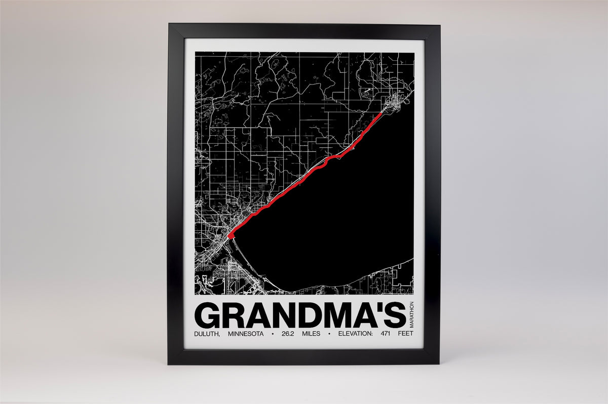 Grandma's Marathon Poster - Grid Style