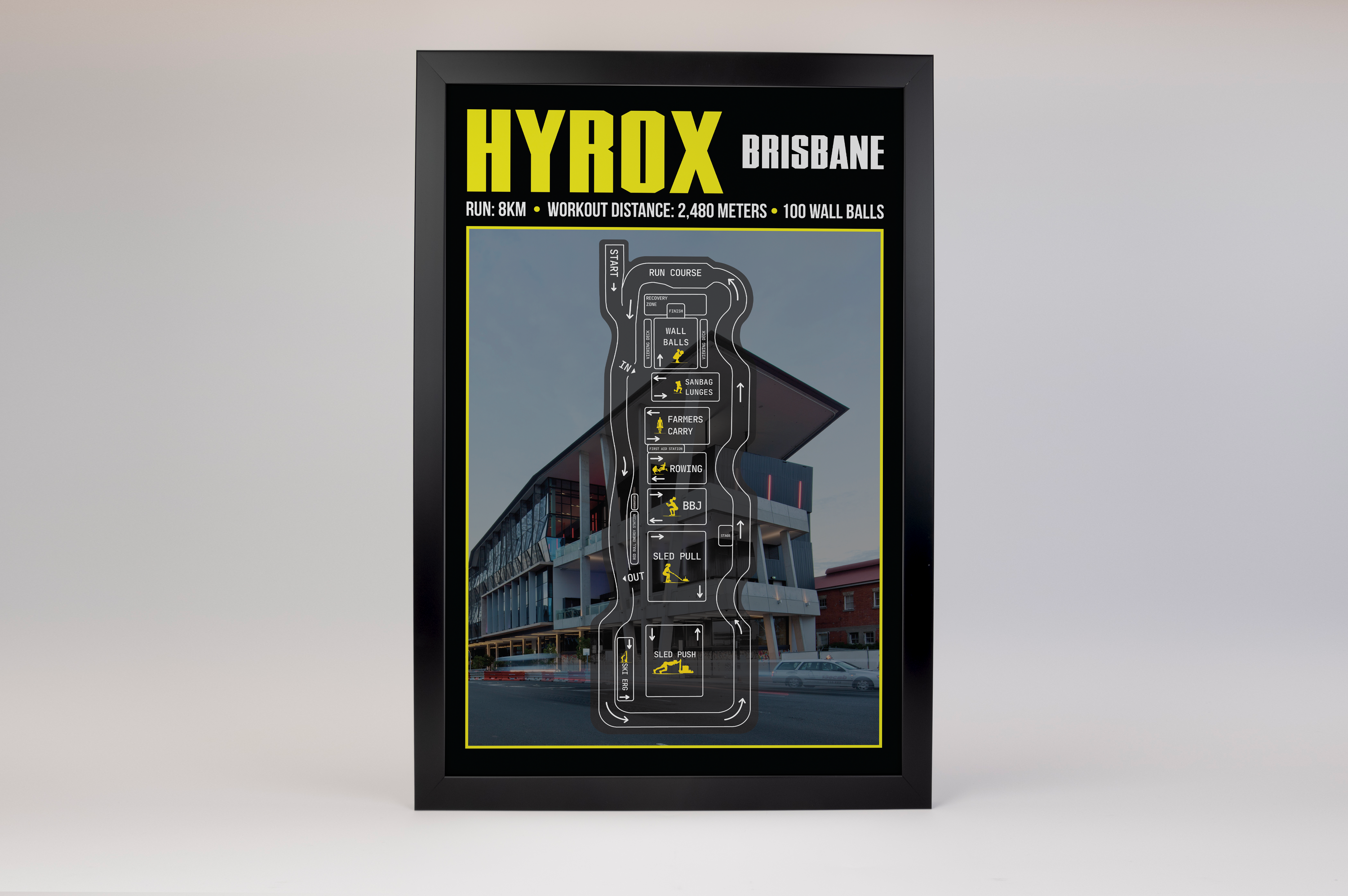 Hyrox  Brisbane Poster