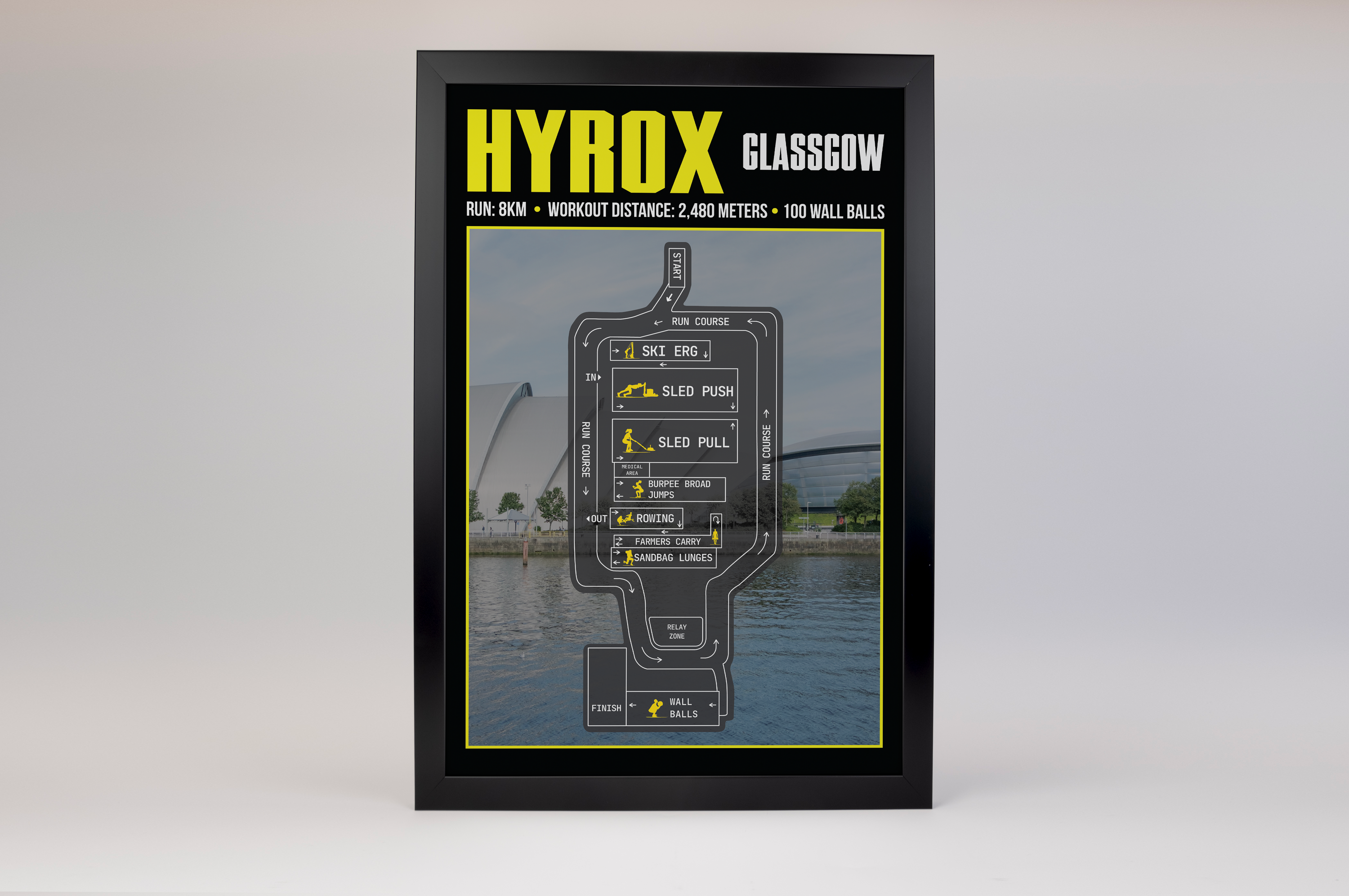 Hyrox Glassgow Poster