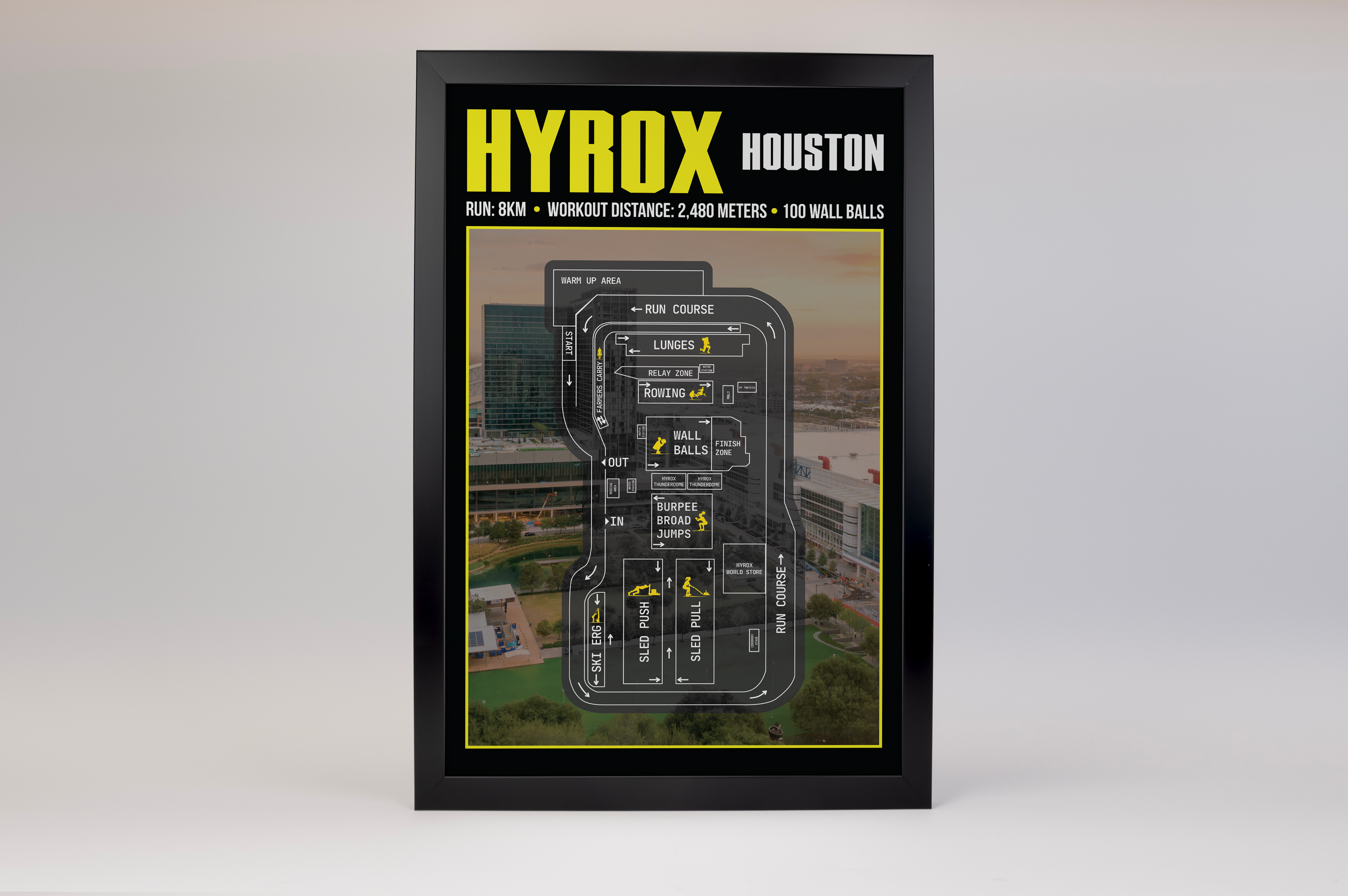 Hyrox Houston Poster