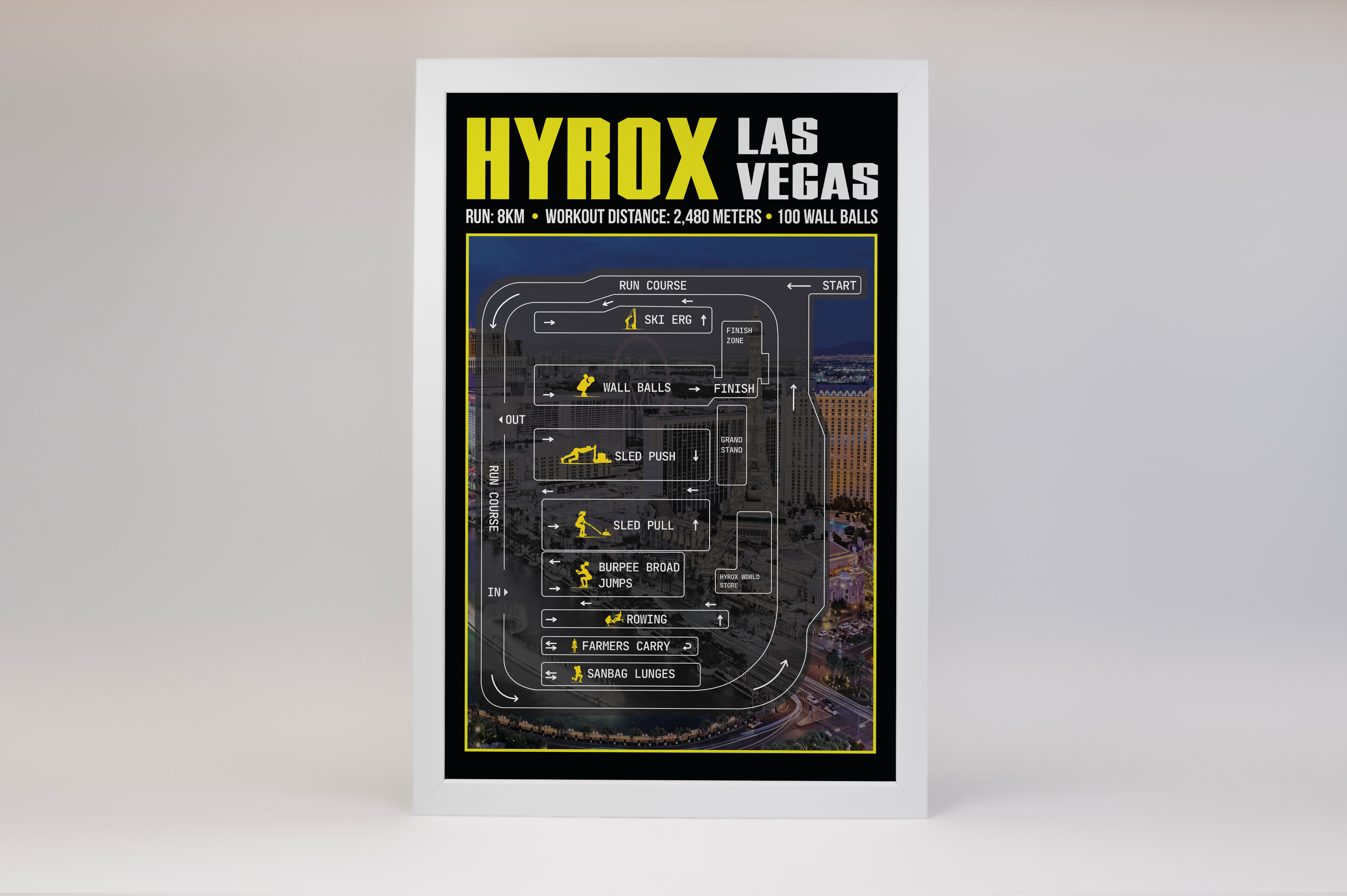 Hyrox Las Vegas Poster