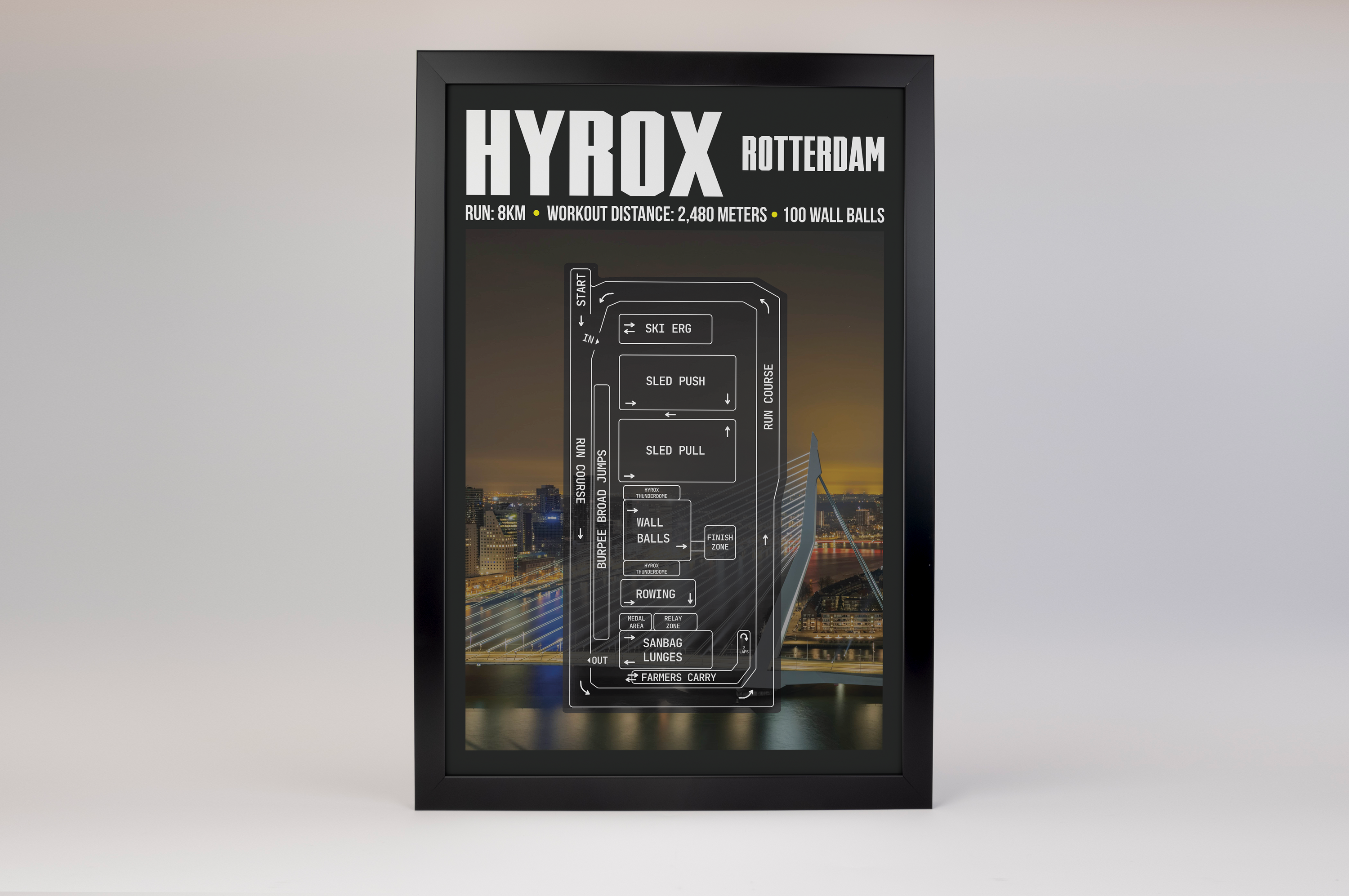 Hyrox Rotterdam Poster