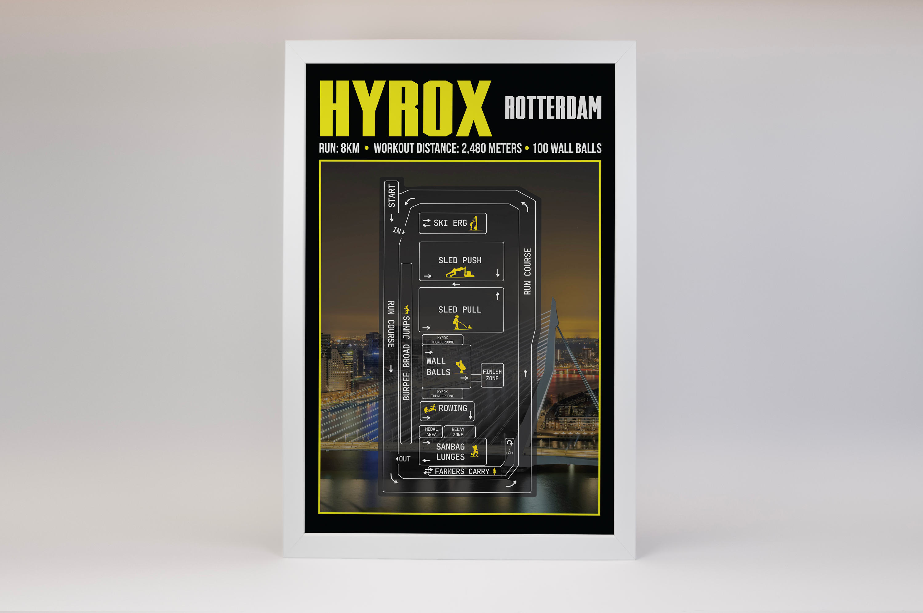 Hyrox Rotterdam Poster