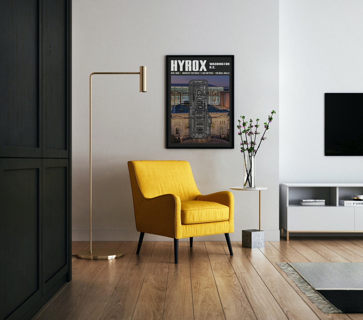 Hyrox Washington D.C. Poster