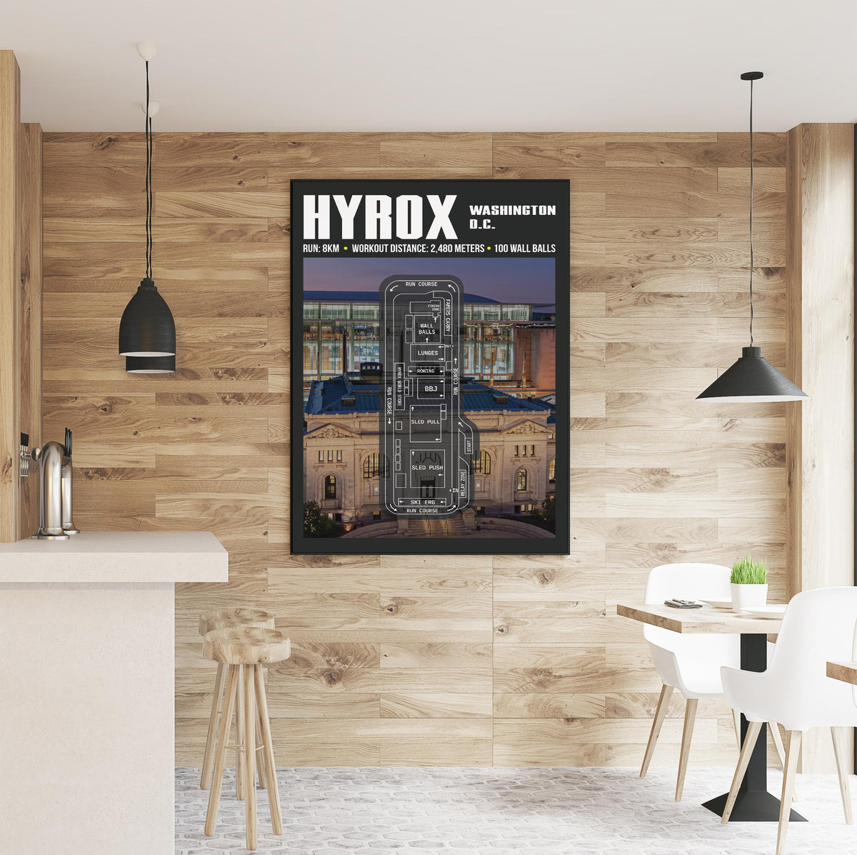 Hyrox Washington D.C. Poster