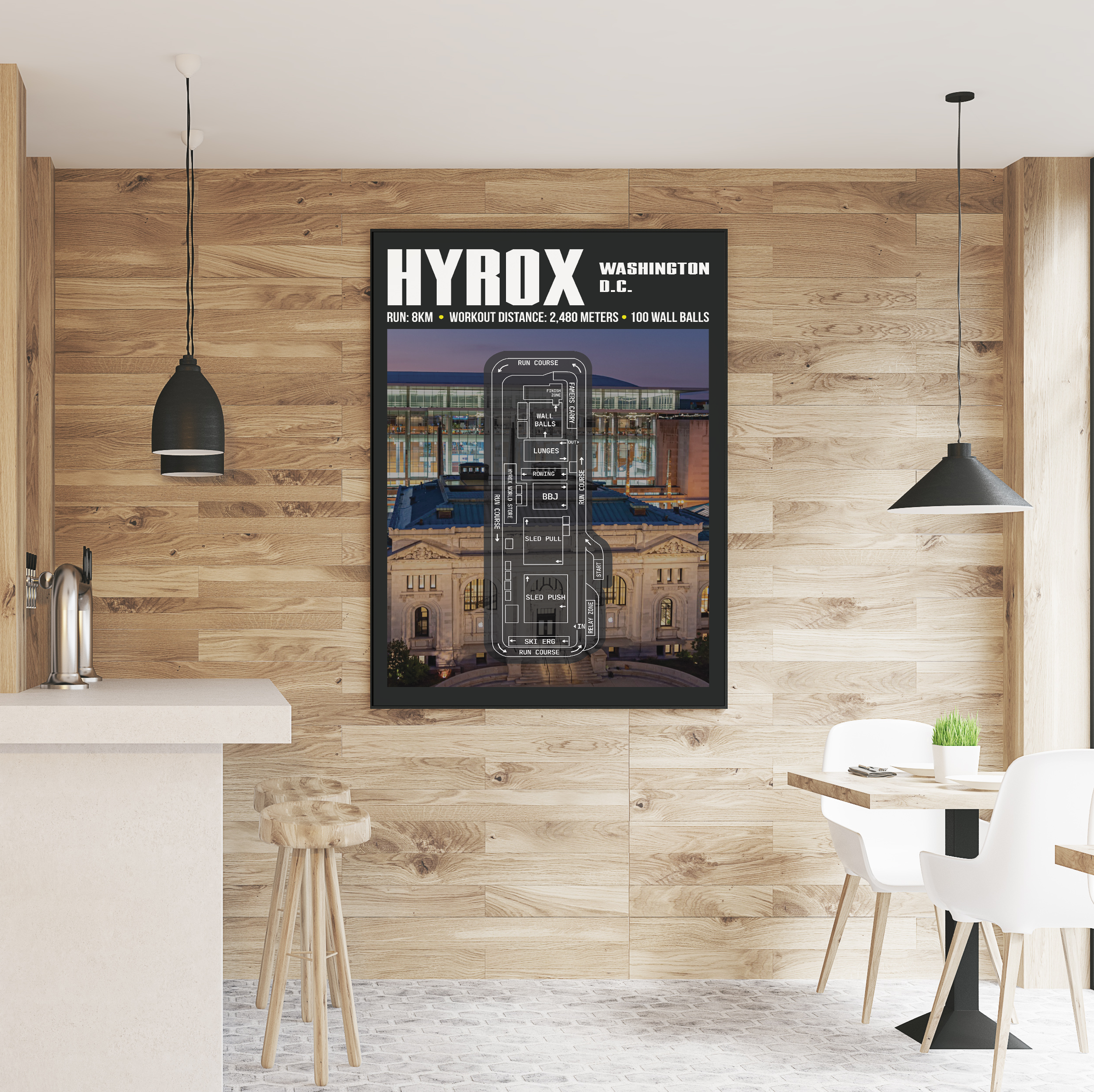 Hyrox Washington D.C. Poster