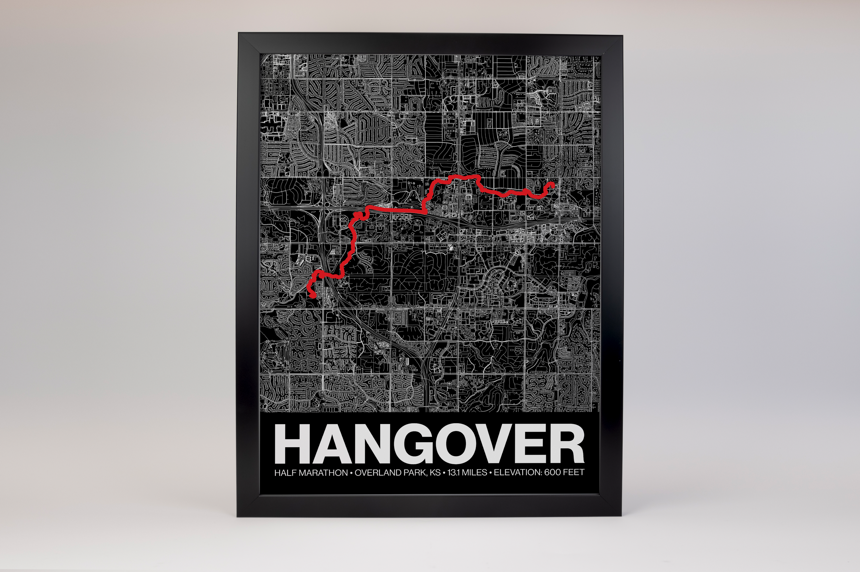Hangover Day Half Marathon Poster - Grid Style