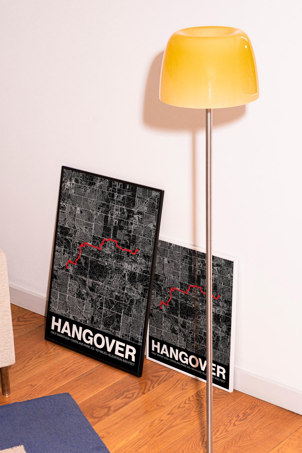 Hangover Day Half Marathon Poster - Grid Style
