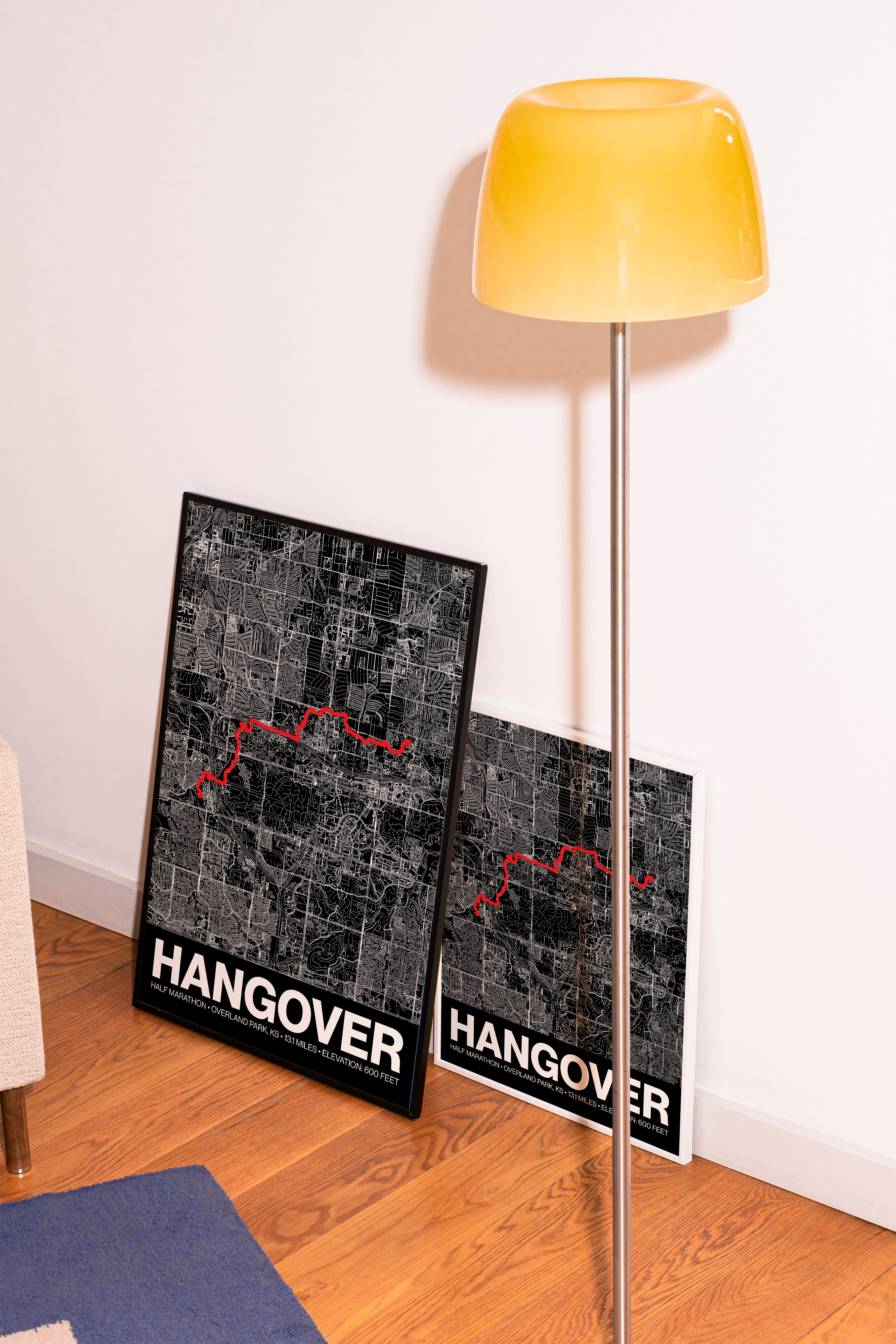 Hangover Day Half Marathon Poster - Grid Style