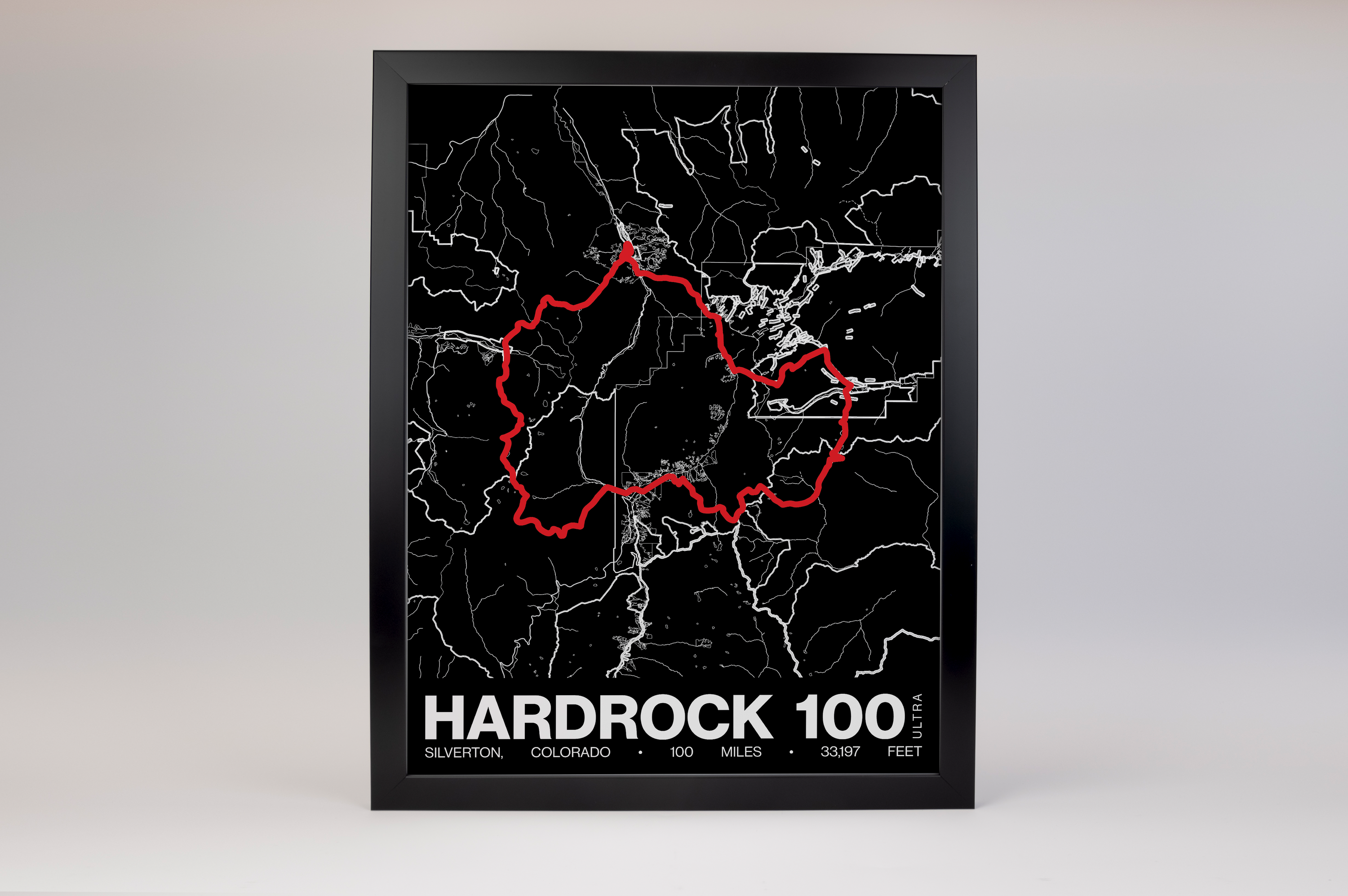 Hardrock 100 Poster - Grid Style