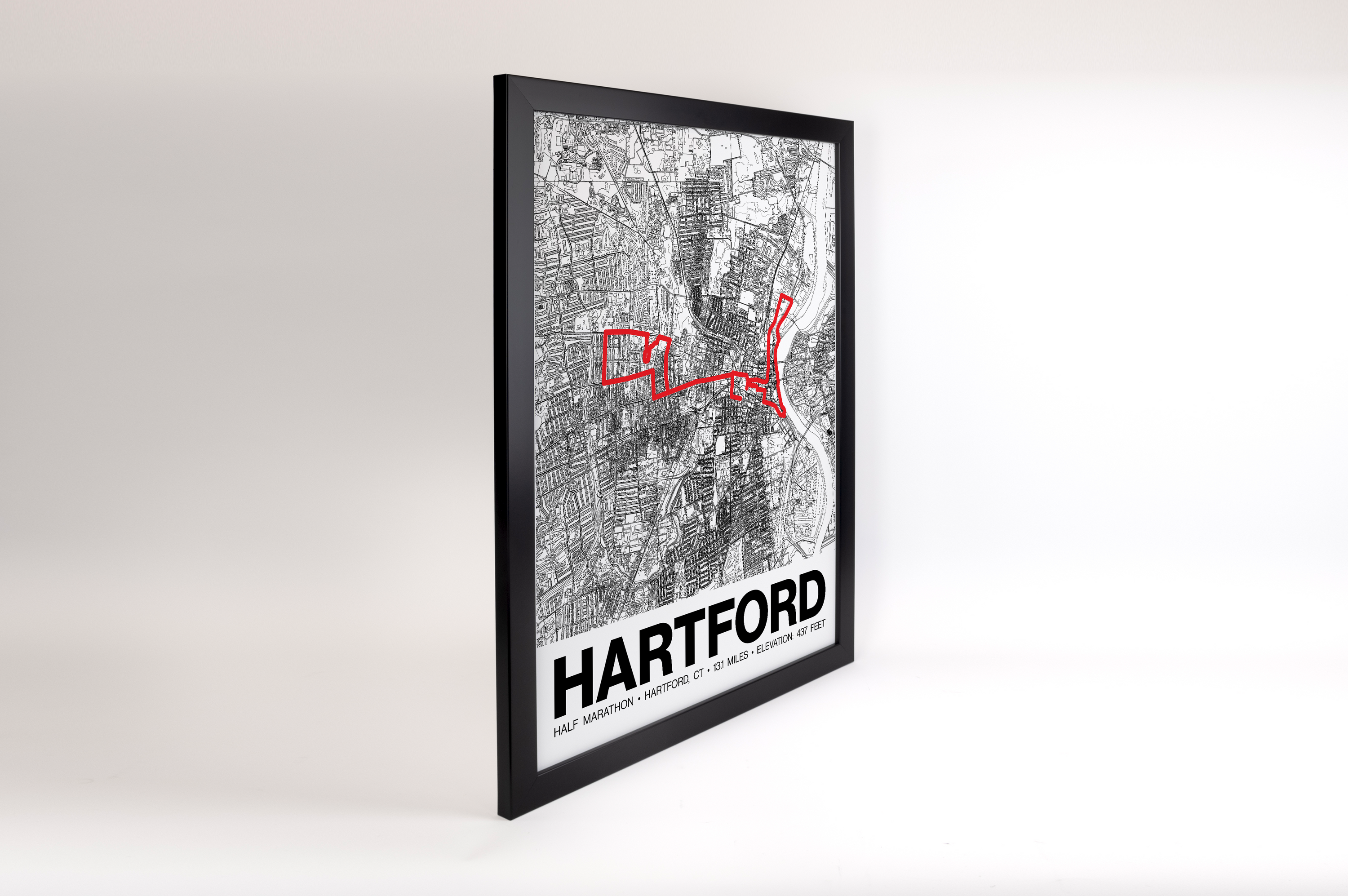 Hartford Half Marathon Poster - Grid Style
