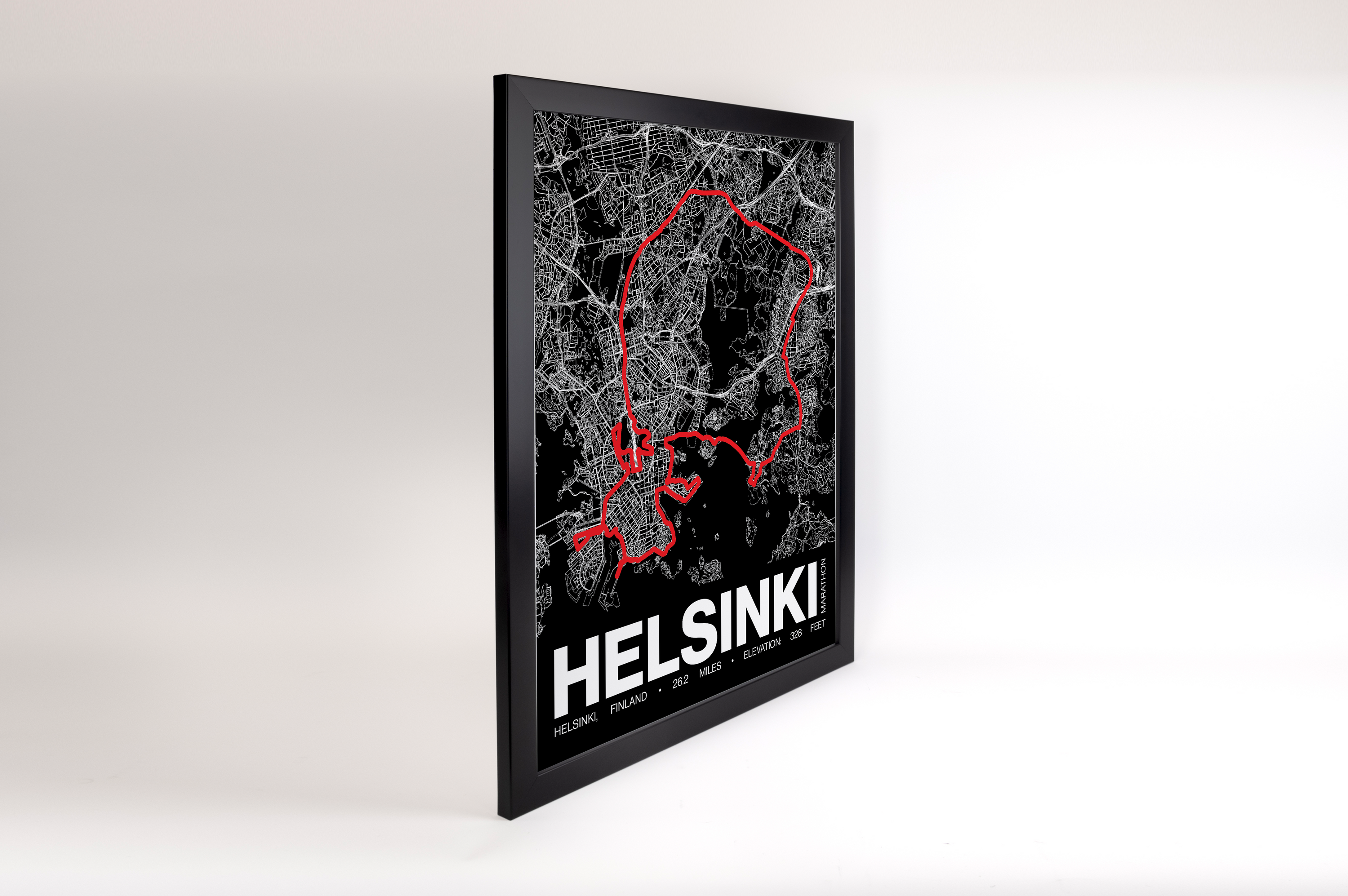 Helsinki Marathon Poster - Grid Style