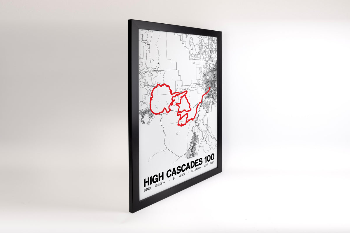 High Cascades 100 Poster - Grid Style