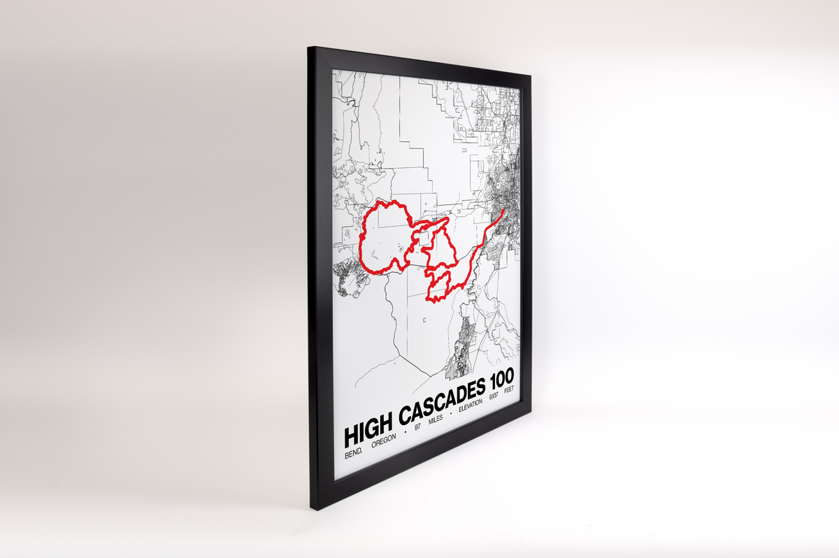High Cascades 100 Poster - Grid Style