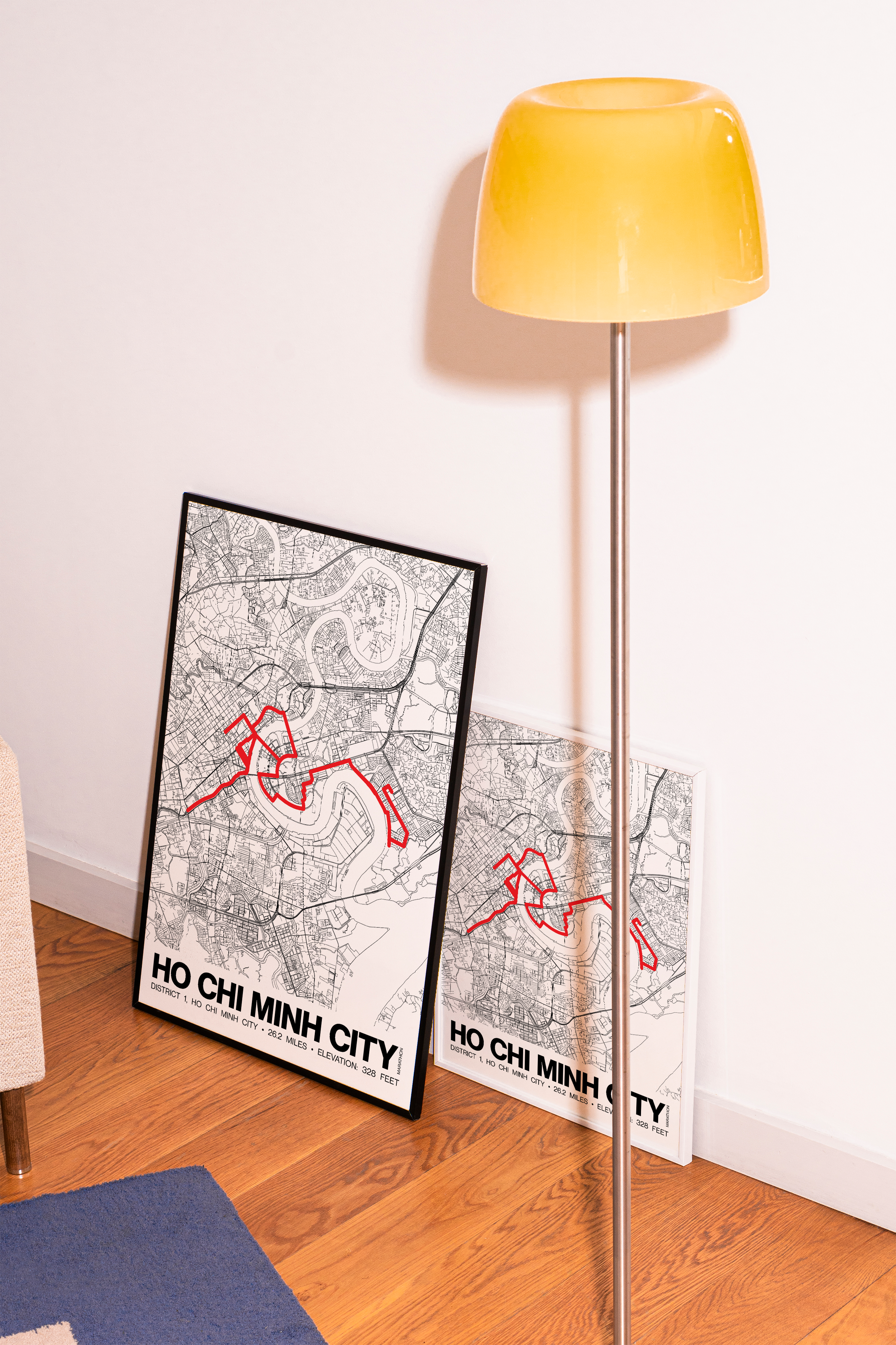 Ho Chi Minh City Marathon Poster - Grid Style