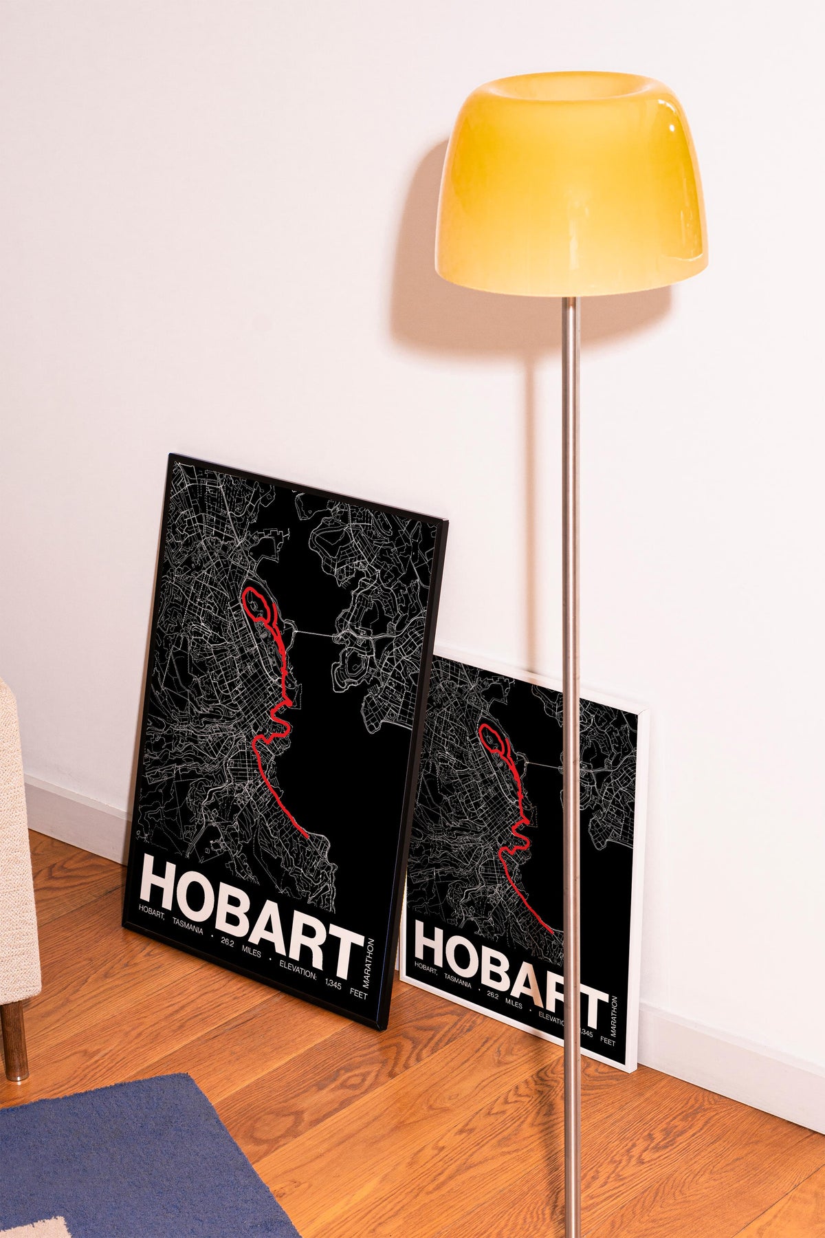 Hobart Marathon Poster - Grid Style