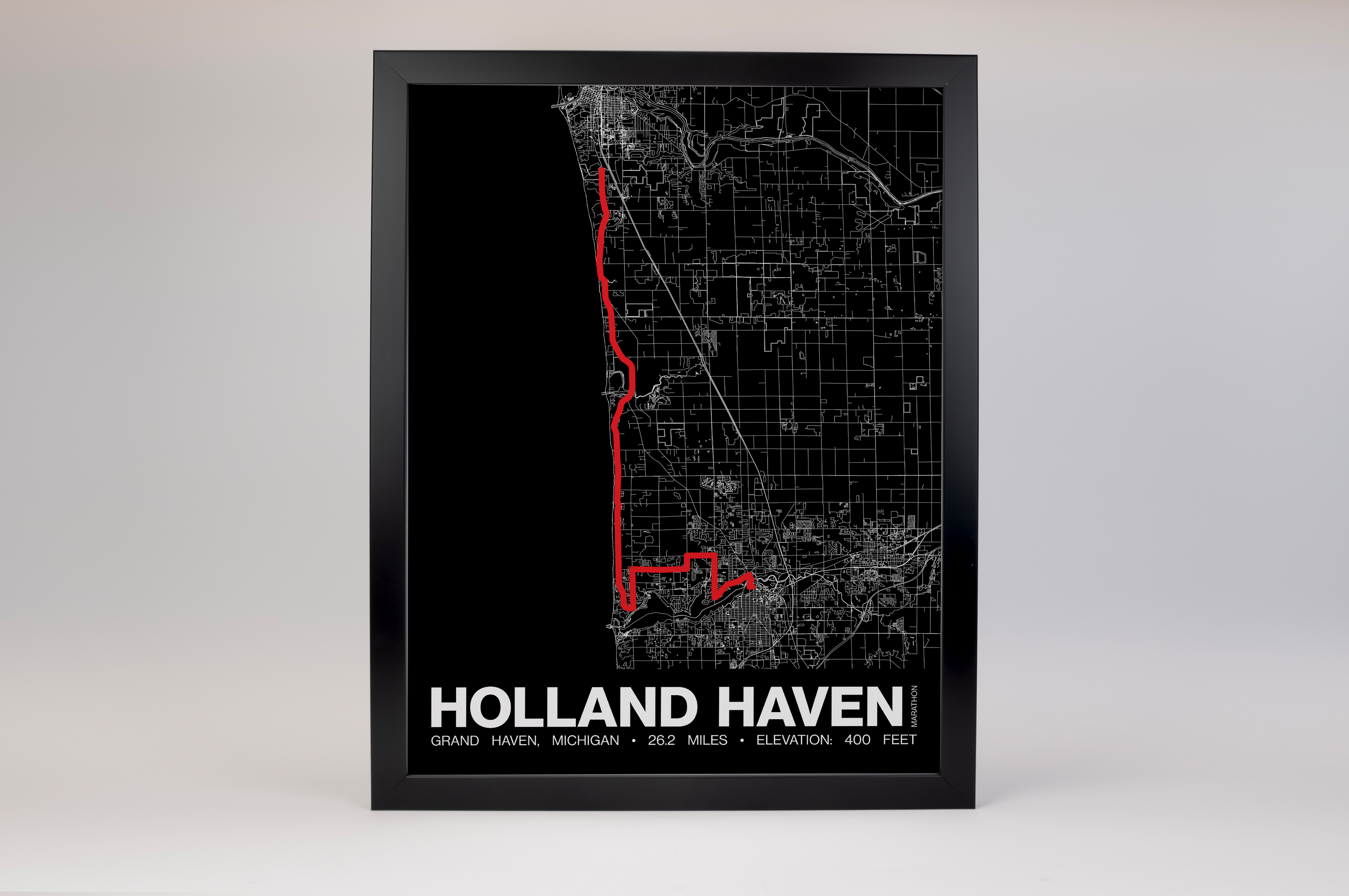Holland Haven Marathon Poster - Grid Style