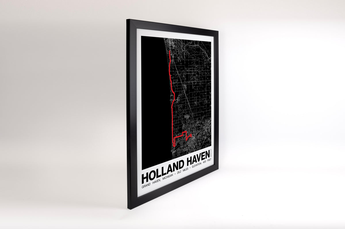 Holland Haven Marathon Poster - Grid Style