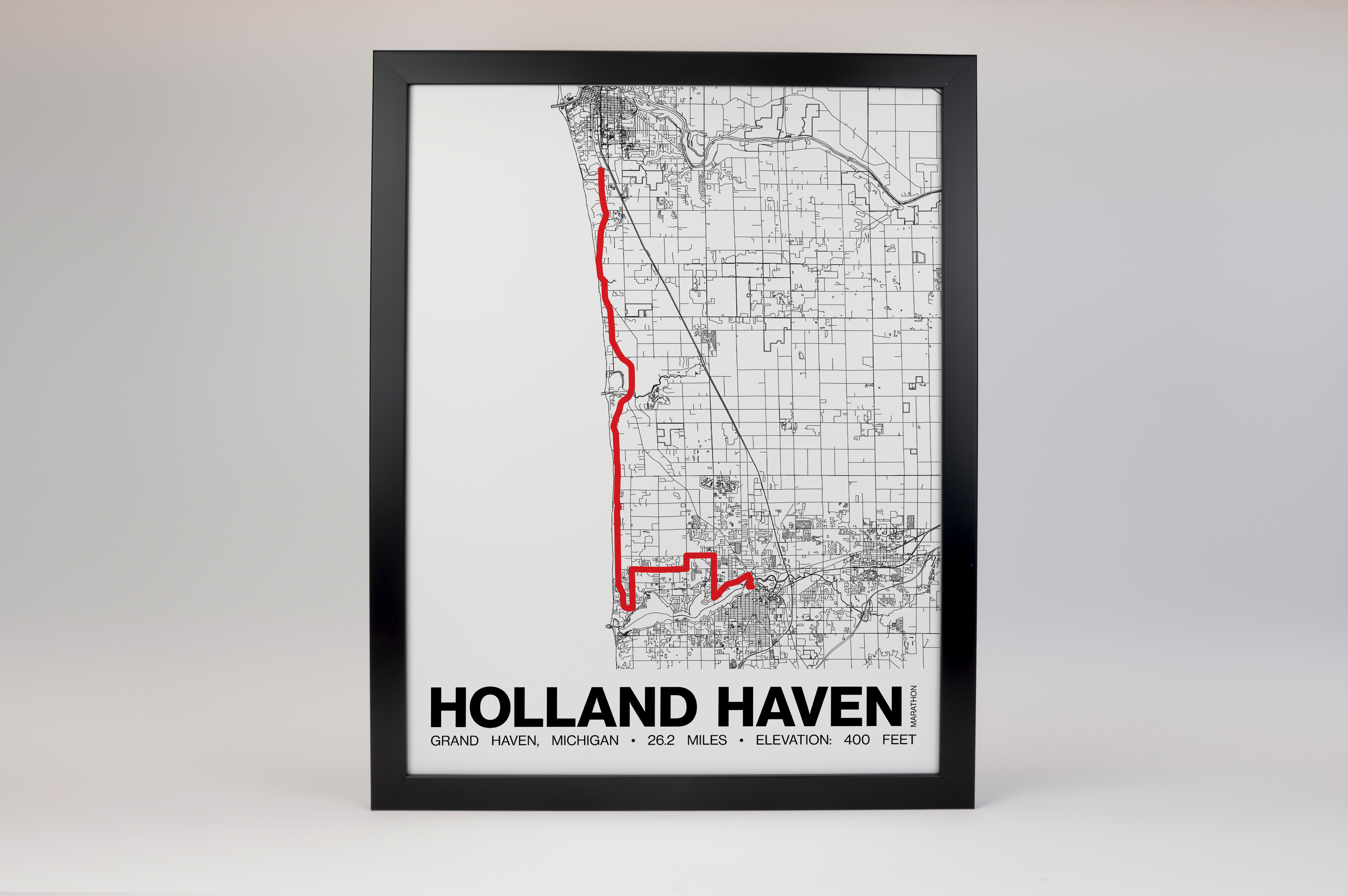 Holland Haven Marathon Poster - Grid Style