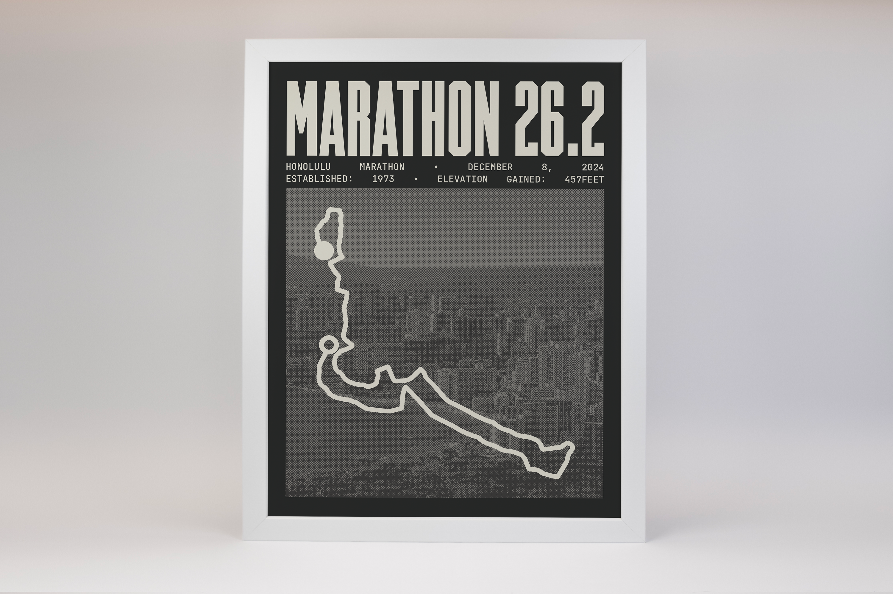 Honolulu Marathon Poster