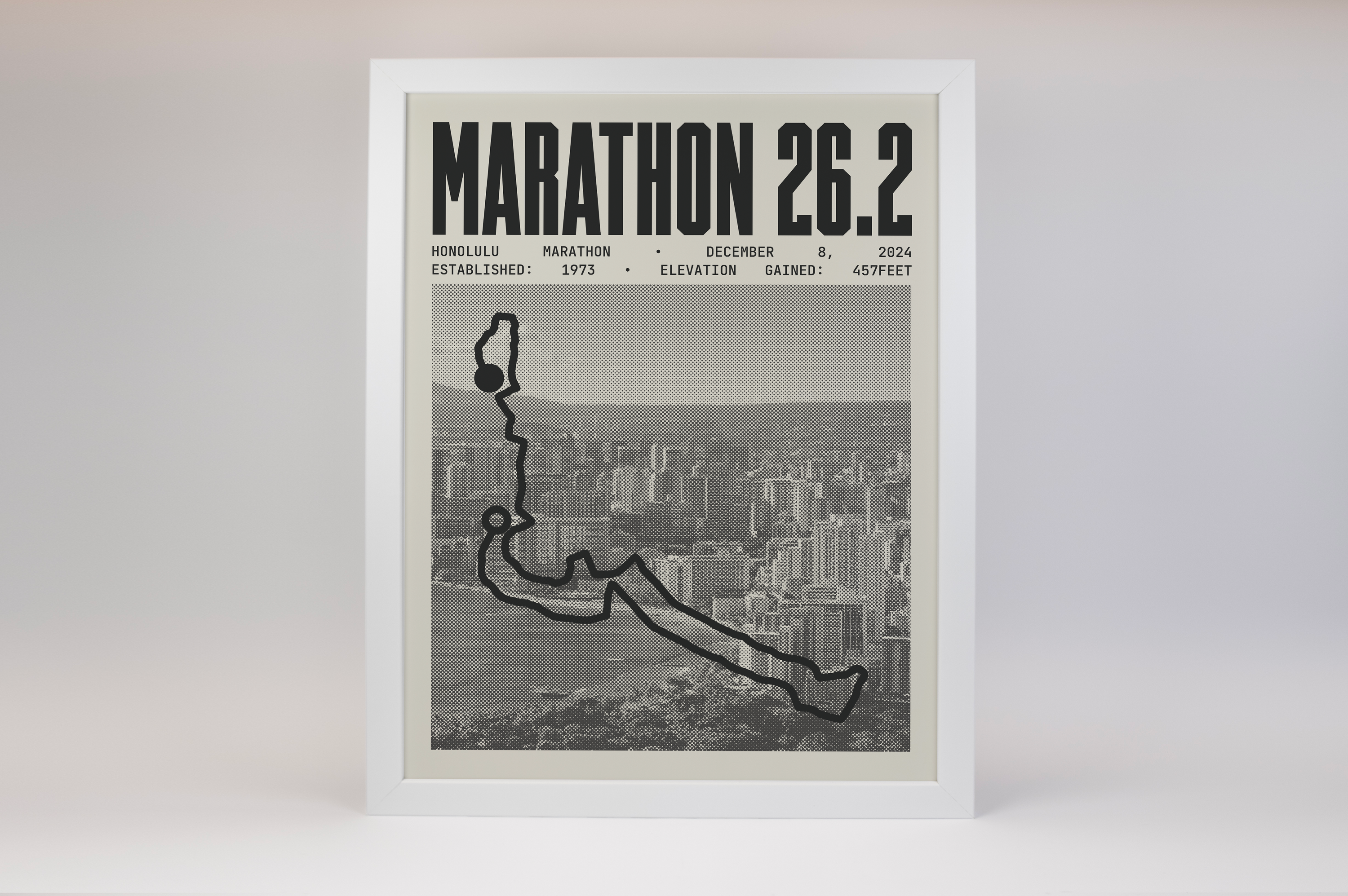 Honolulu Marathon Poster