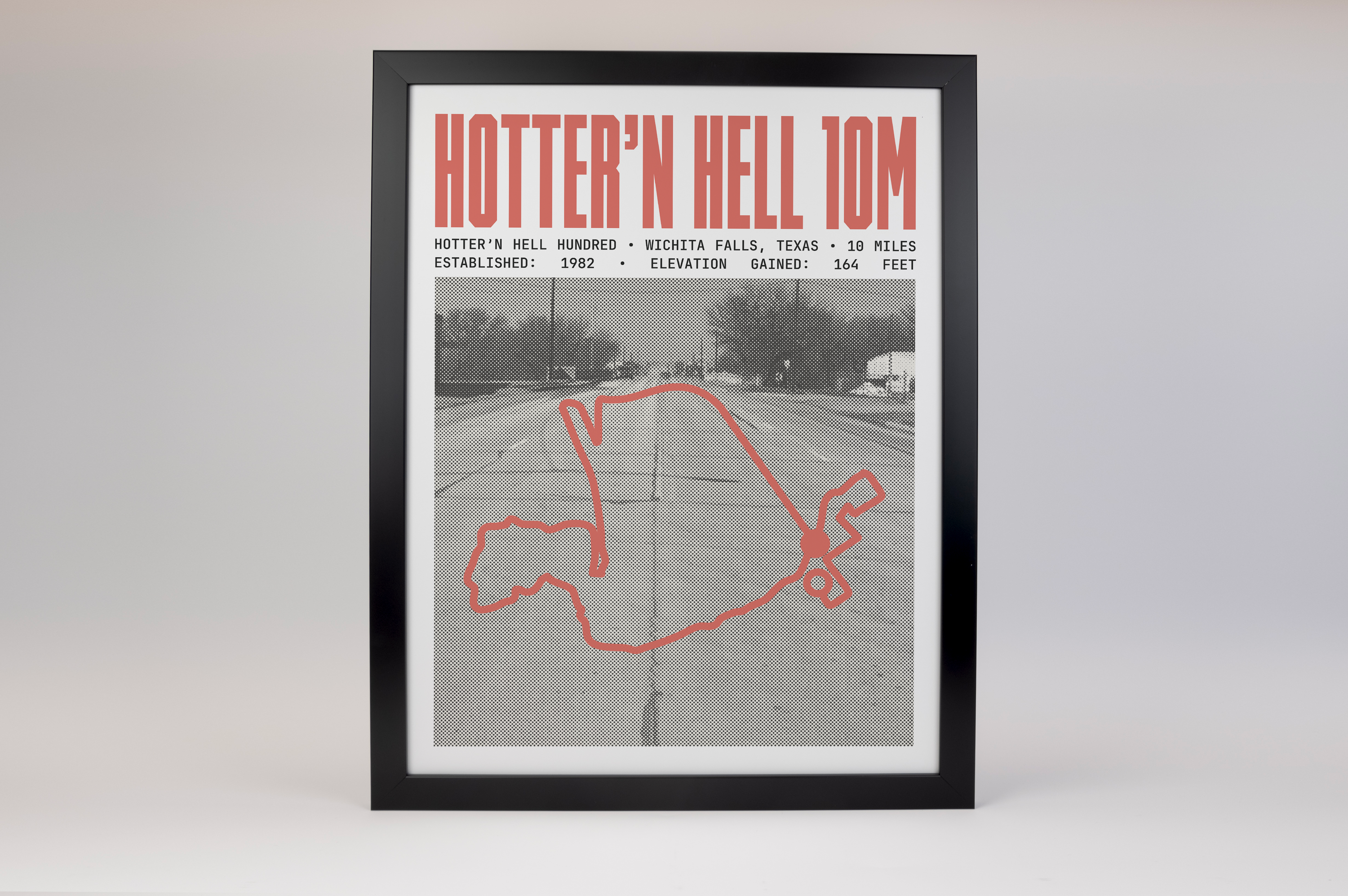 Hotter’N Hell Hundred - 10 Mile Route Poster