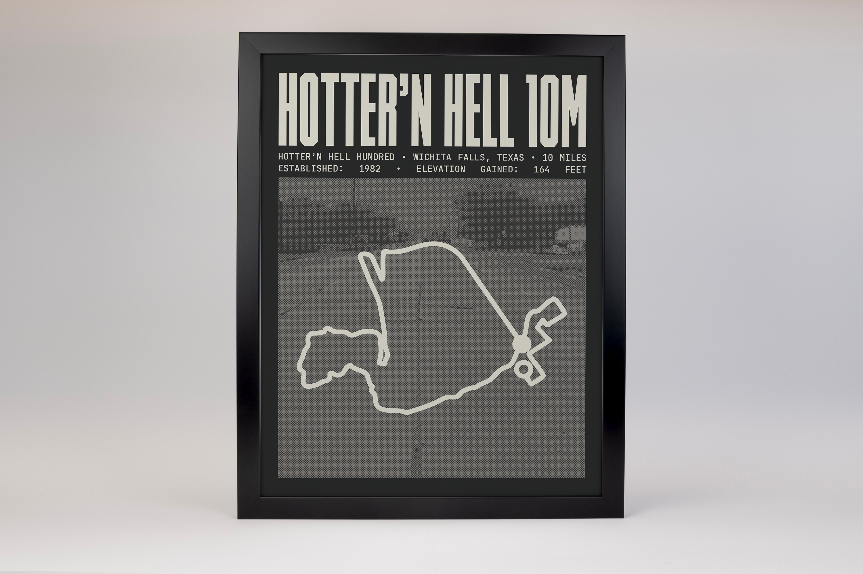 Hotter’N Hell Hundred - 10 Mile Route Poster