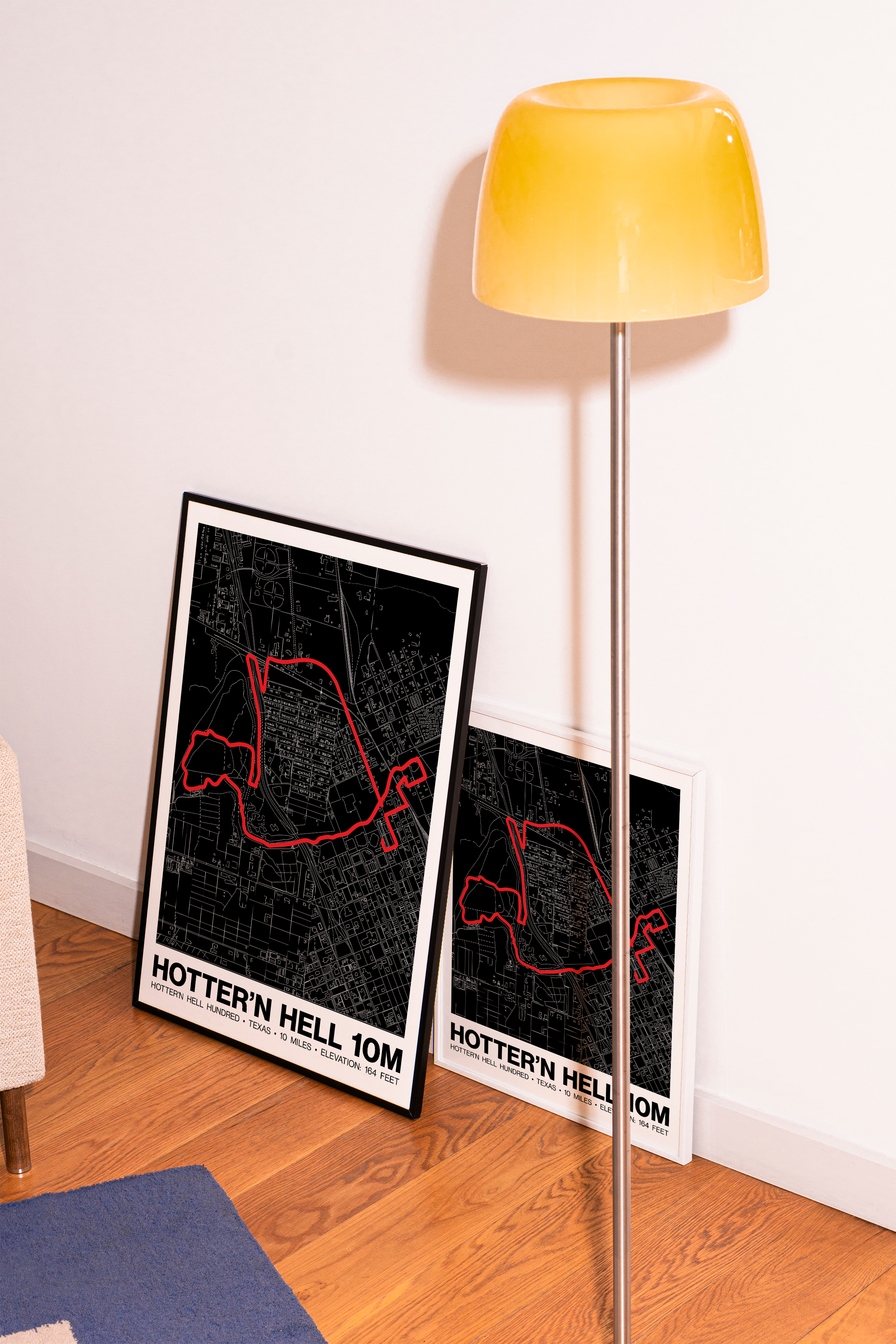 Hotter’N Hell Hundred 10 Mile Poster - Grid Style