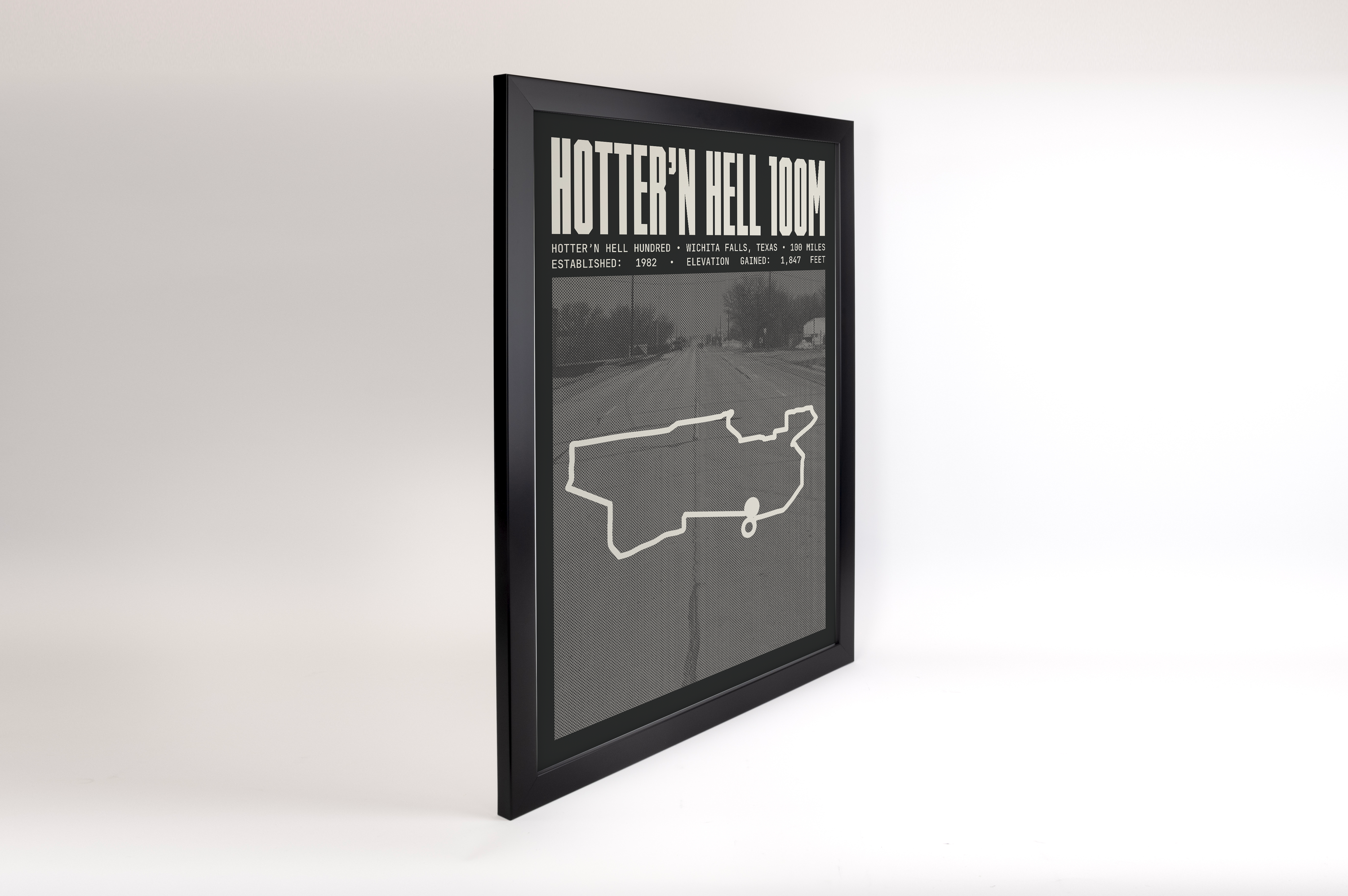 Hotter’N Hell Hundred - 100 Mile Route Poster
