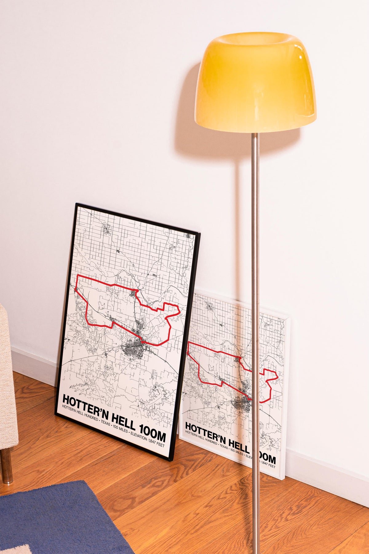 Hotter’N Hell Hundred 100 Mile Poster - Grid Style