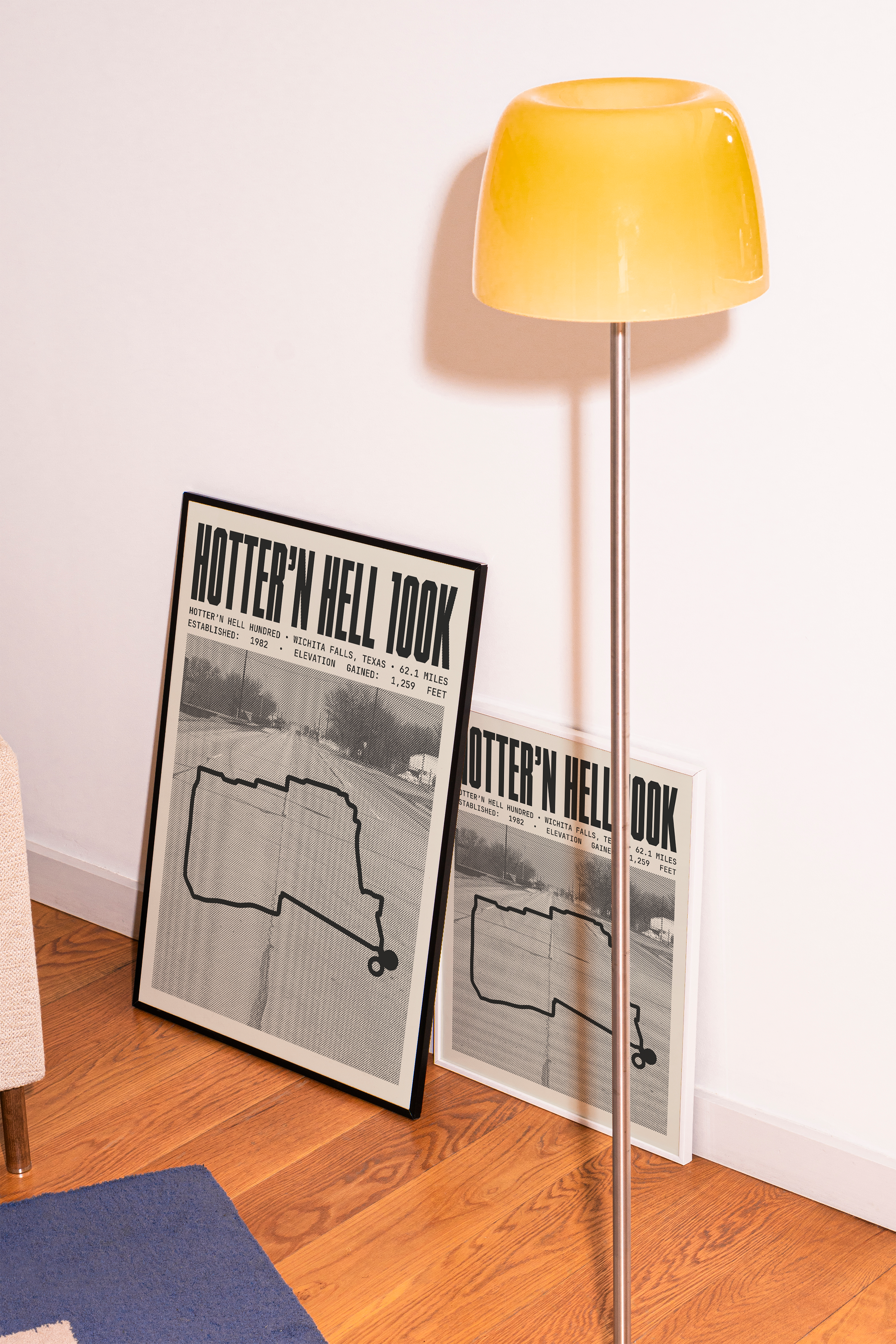 Hotter’N Hell Hundred - 100K Mile Route Poster
