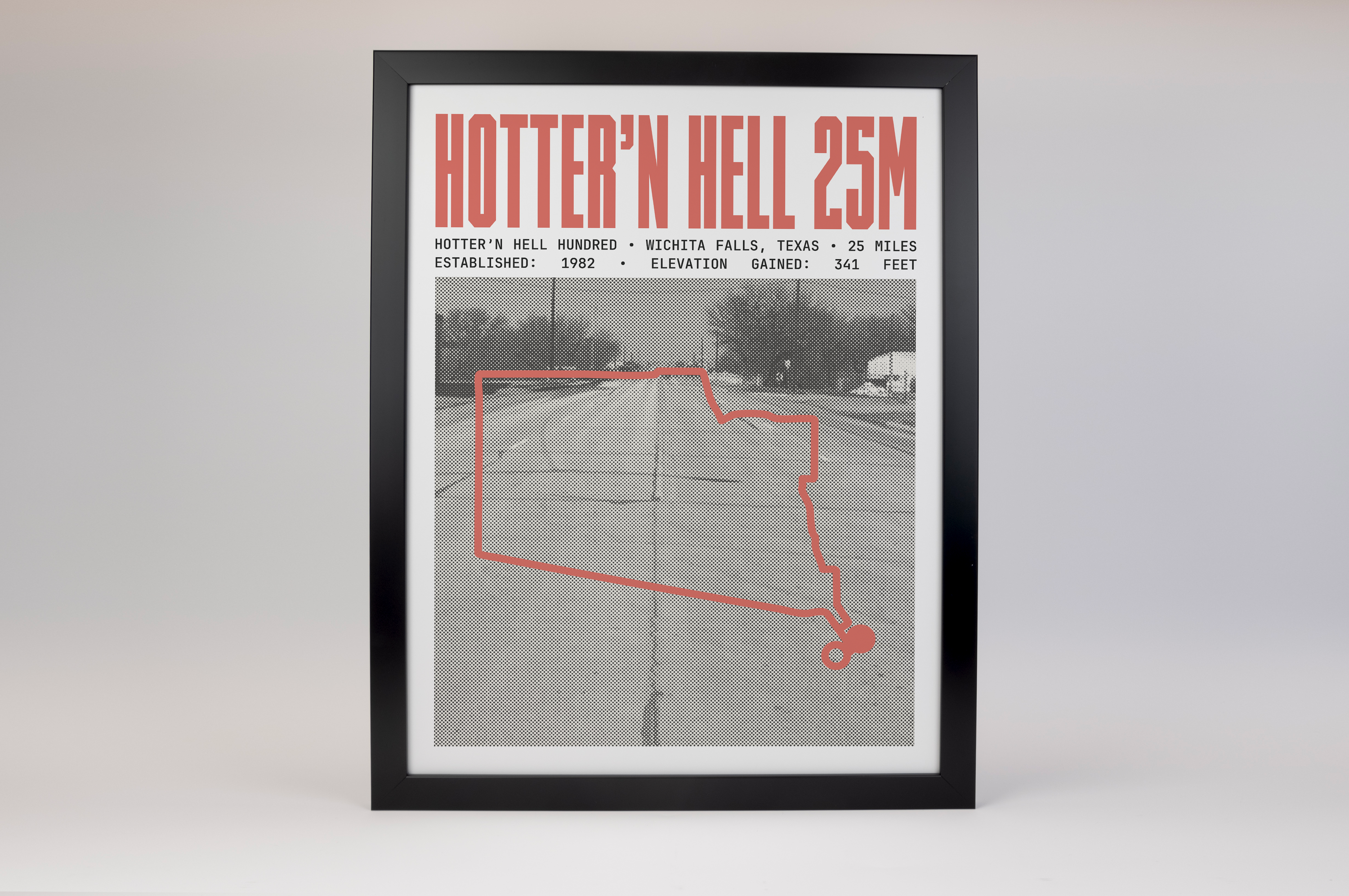 Hotter’N Hell Hundred - 25 Mile Route Poster
