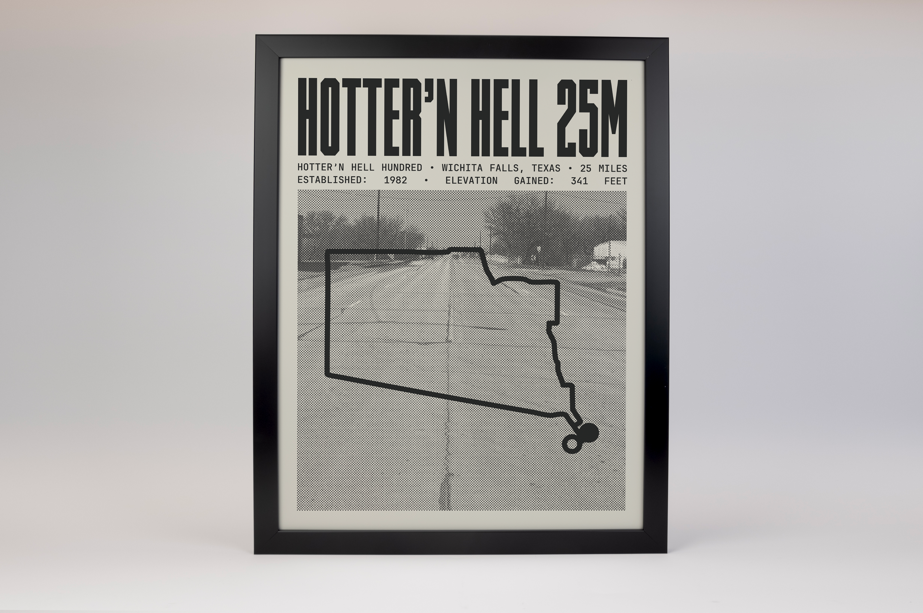 Hotter’N Hell Hundred - 25 Mile Route Poster