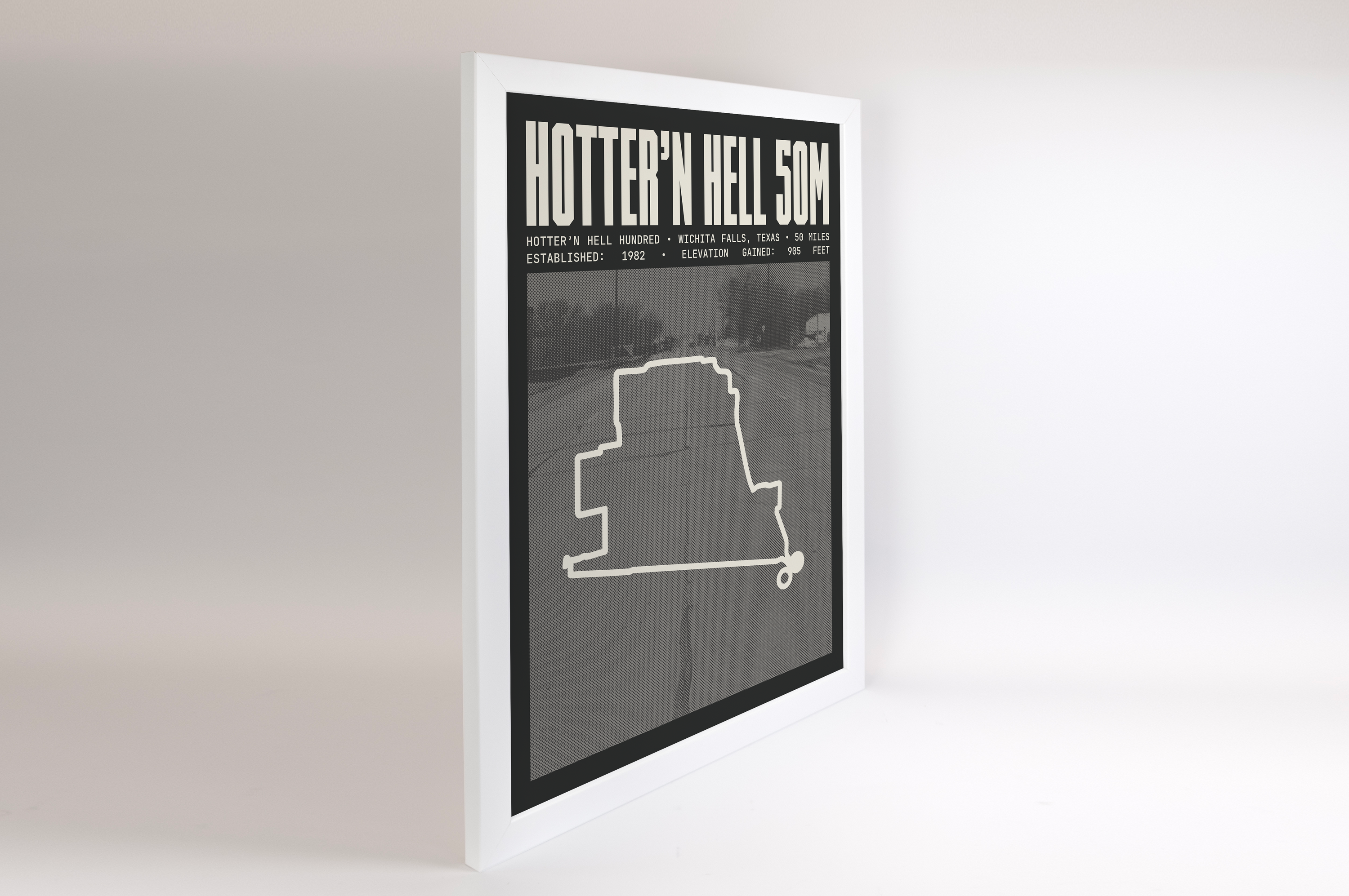 Hotter’N Hell Hundred - 50 Mile Route Poster