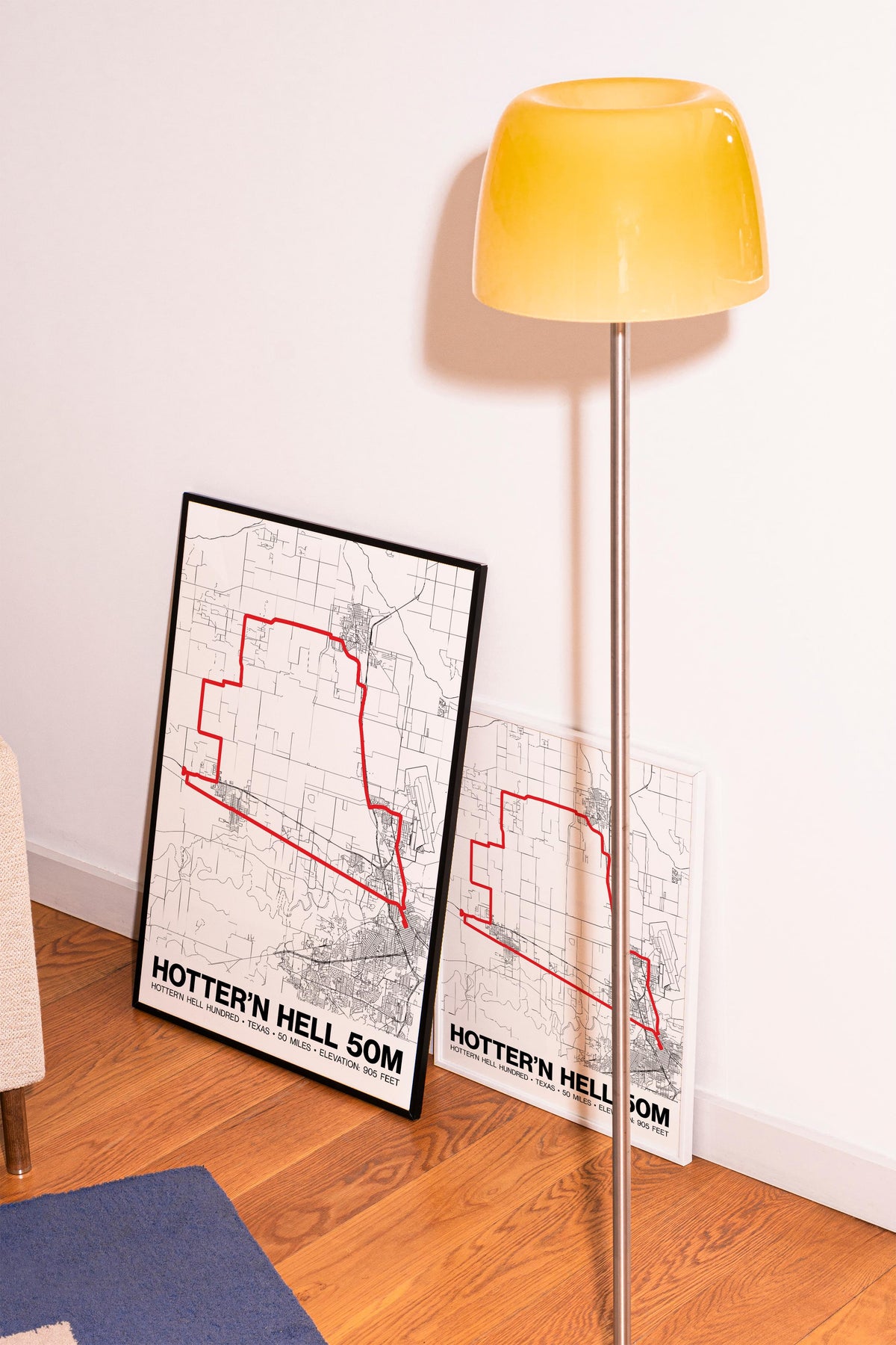 Hotter’N Hell Hundred 50 Mile Poster - Grid Style