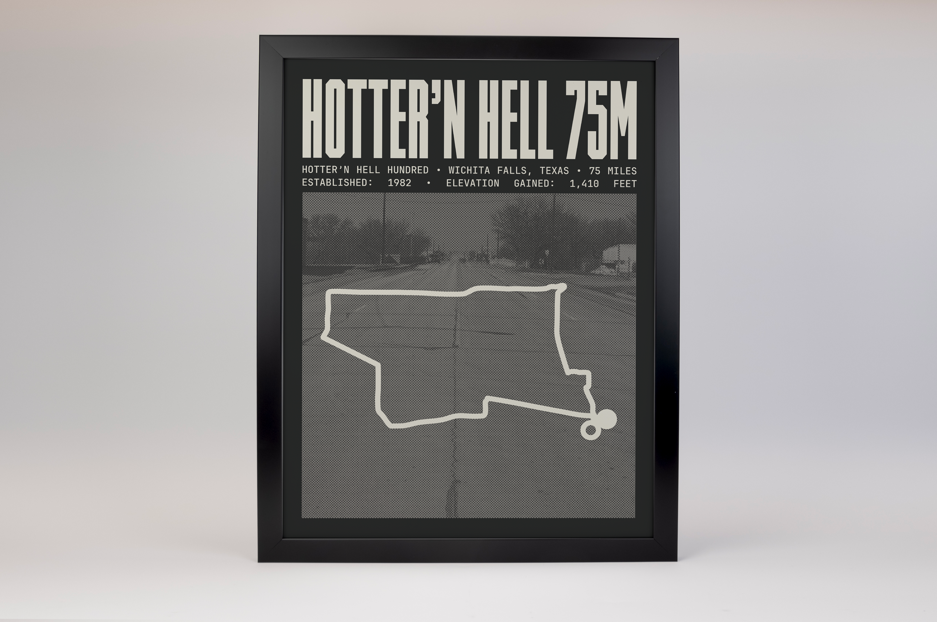 Hotter’N Hell Hundred - 75 Mile Route Poster