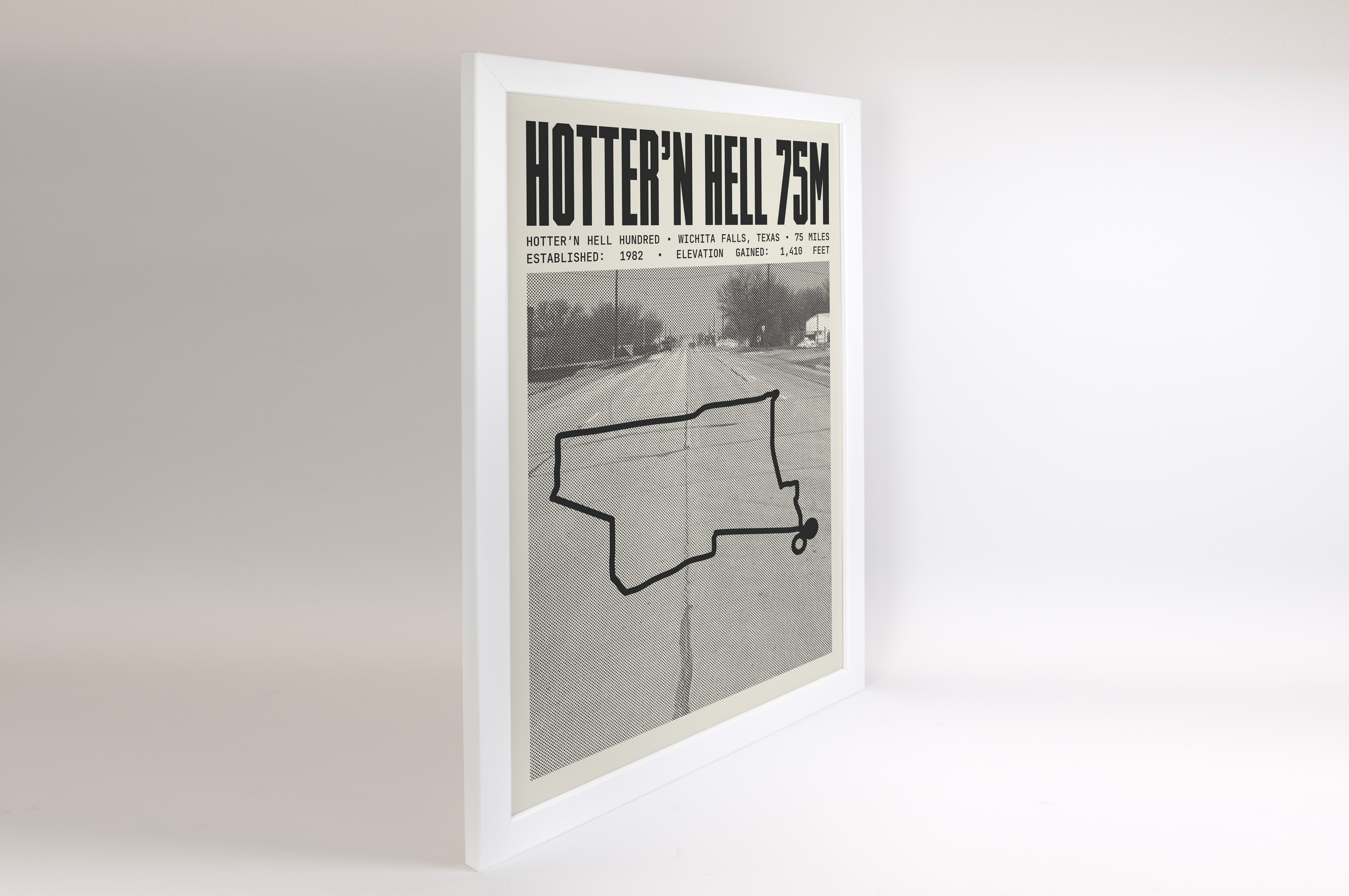 Hotter’N Hell Hundred - 75 Mile Route Poster