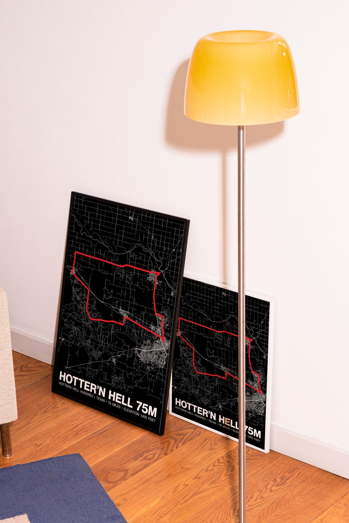 Hotter’N Hell Hundred 75 Mile Poster - Grid Style