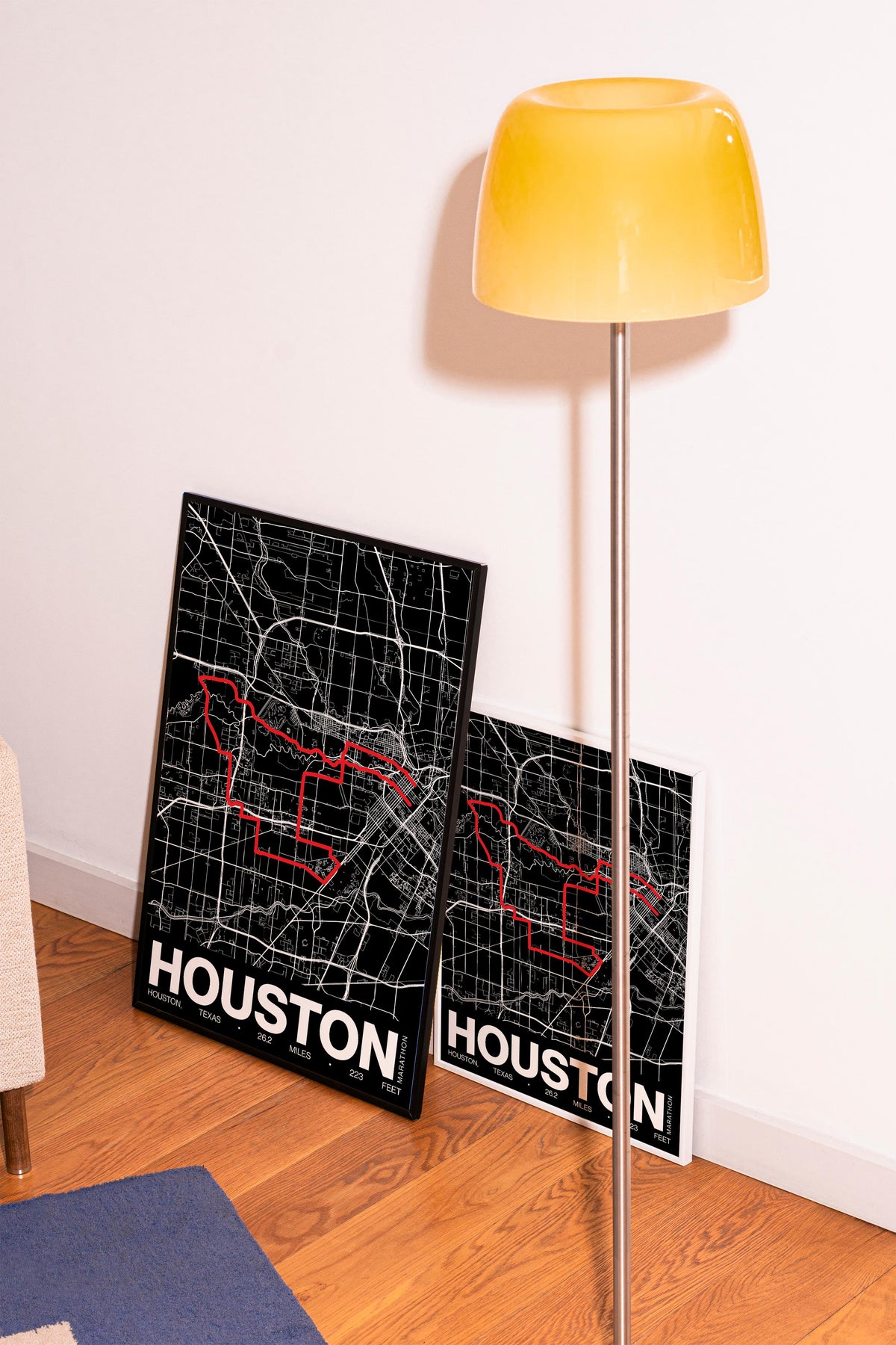 Houston Marathon Poster - Grid Style