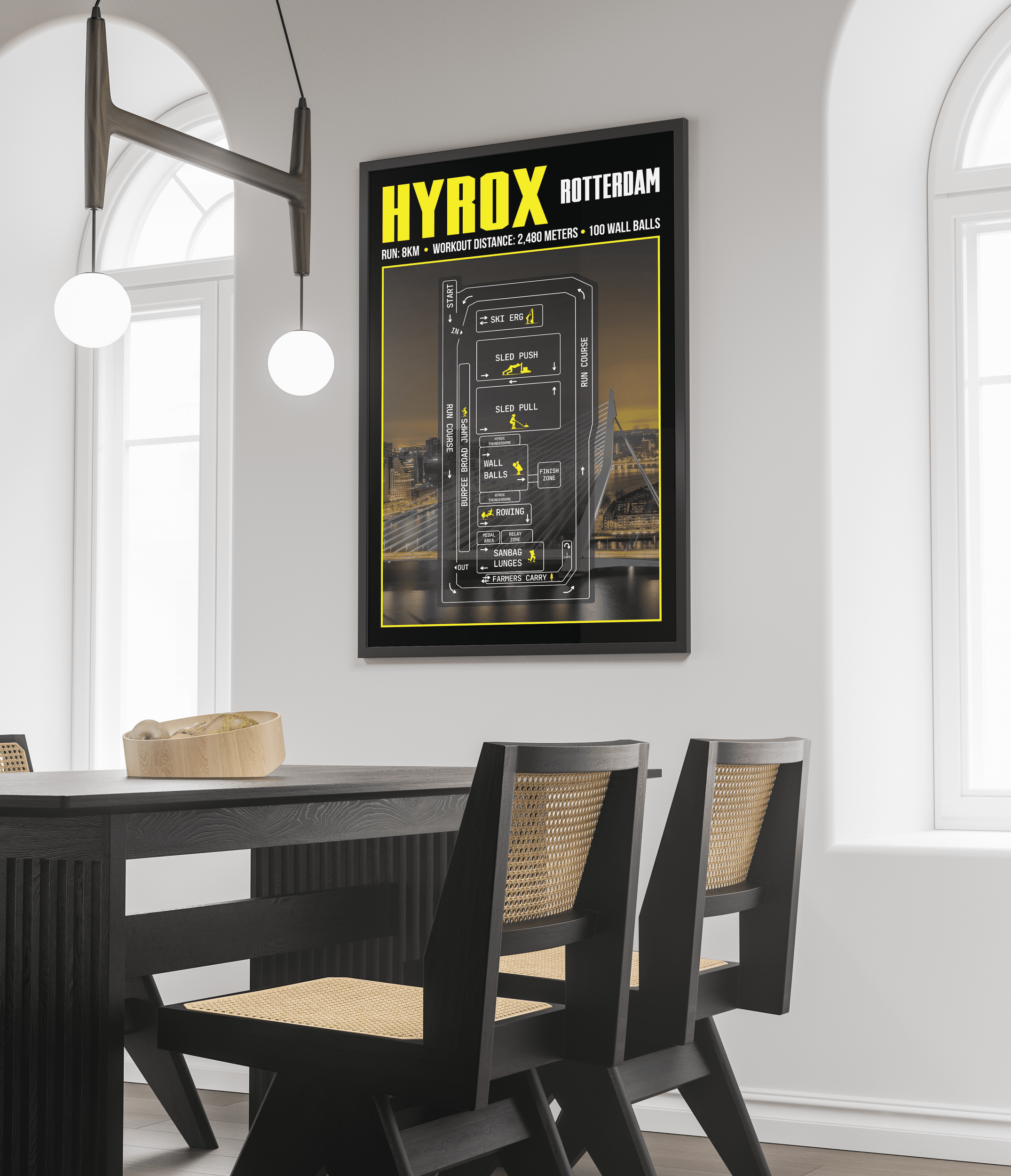 Hyrox Rotterdam Poster