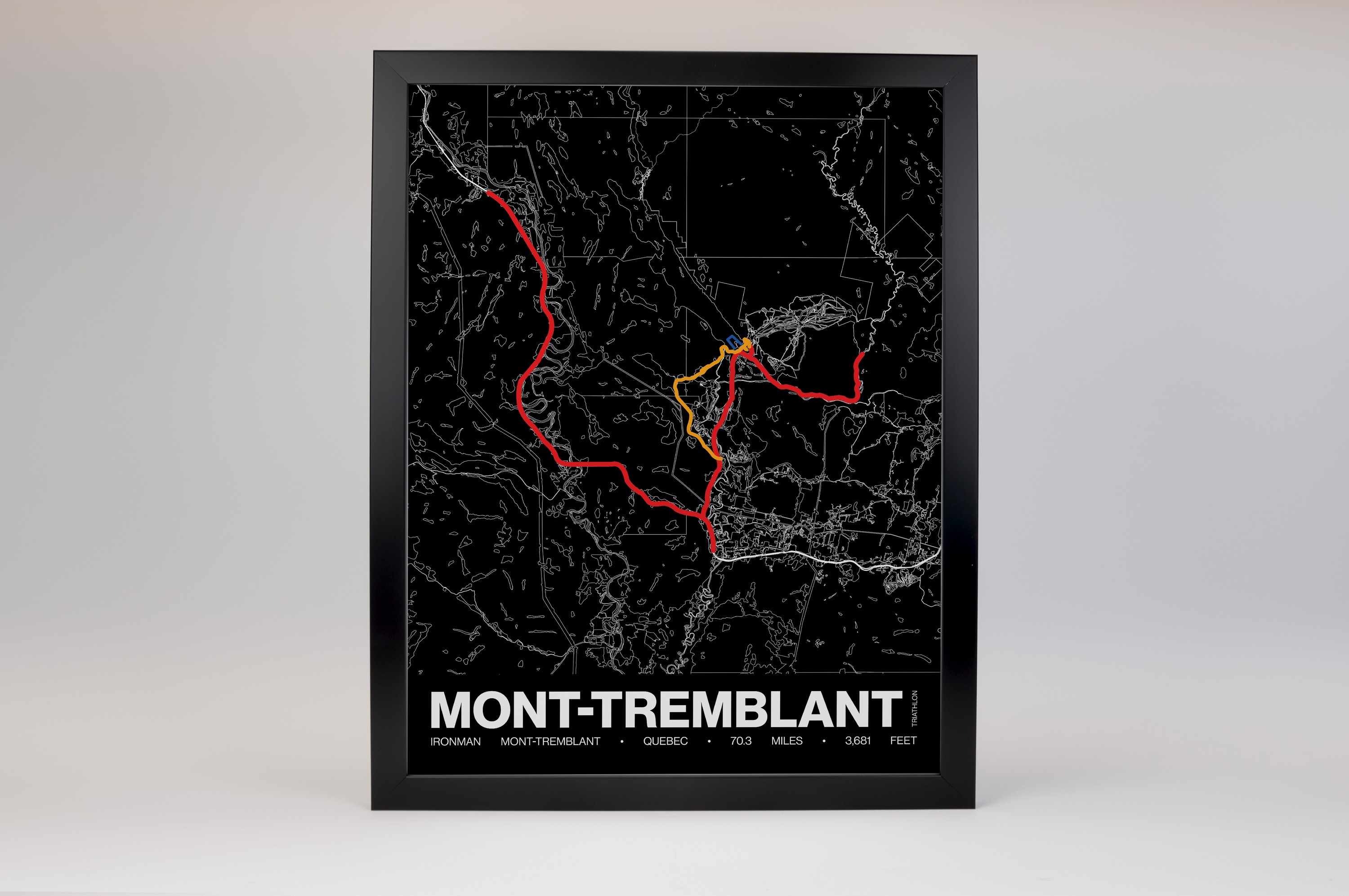 Ironman 70.3 Mont-Tremblant Poster - Grid Style