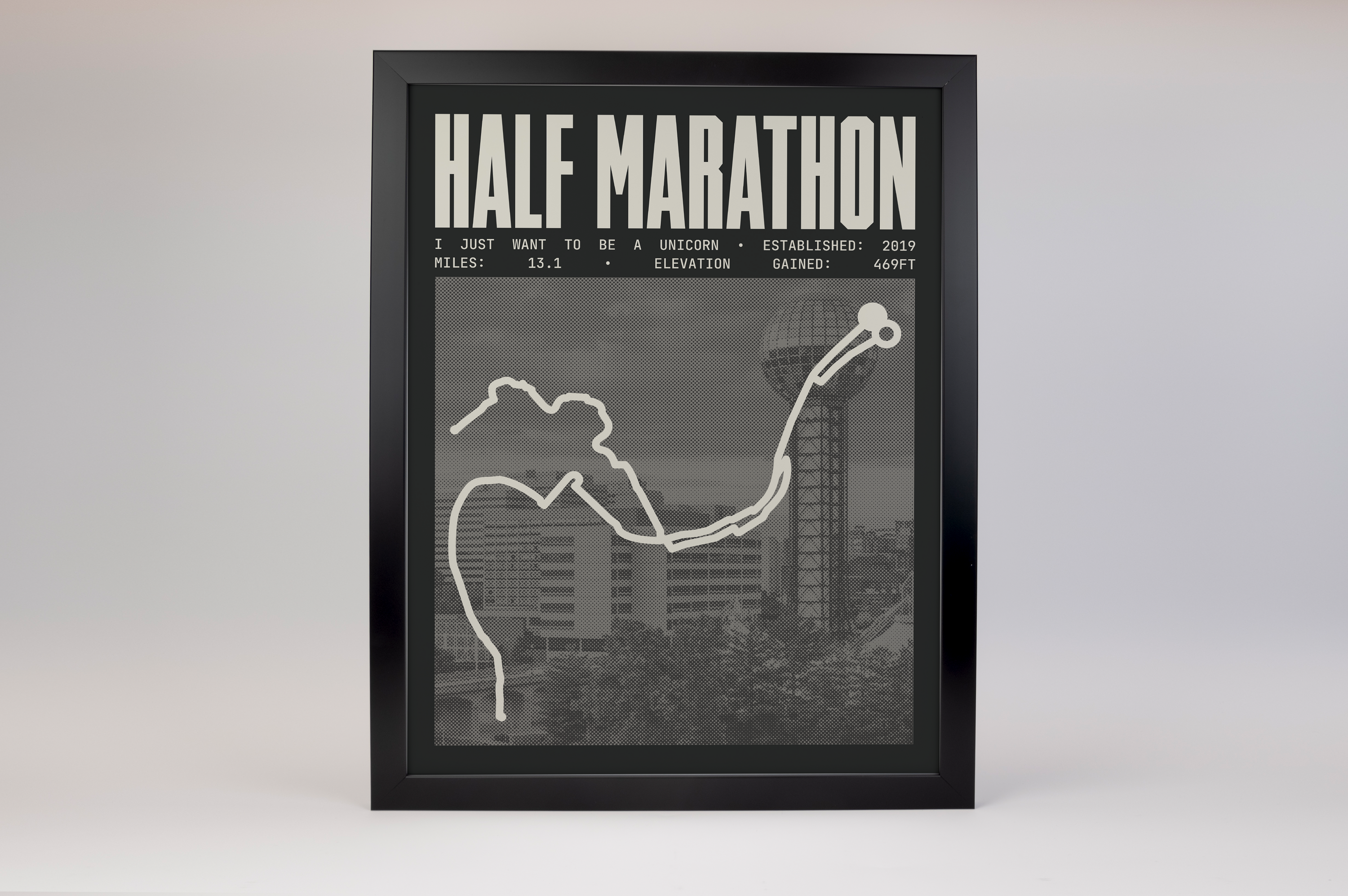 I Just Want To Be A Unicorn Half-Marathon Poster