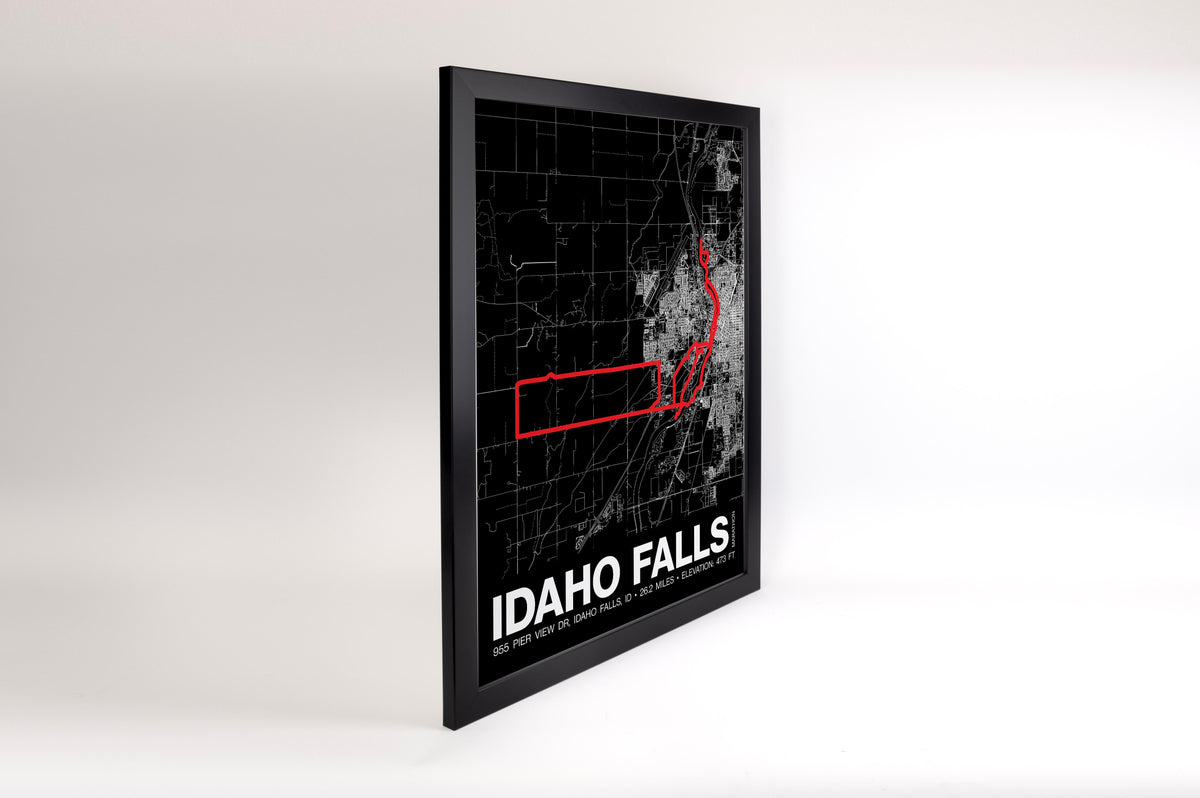 Idaho Falls Marathon Poster - Grid Style