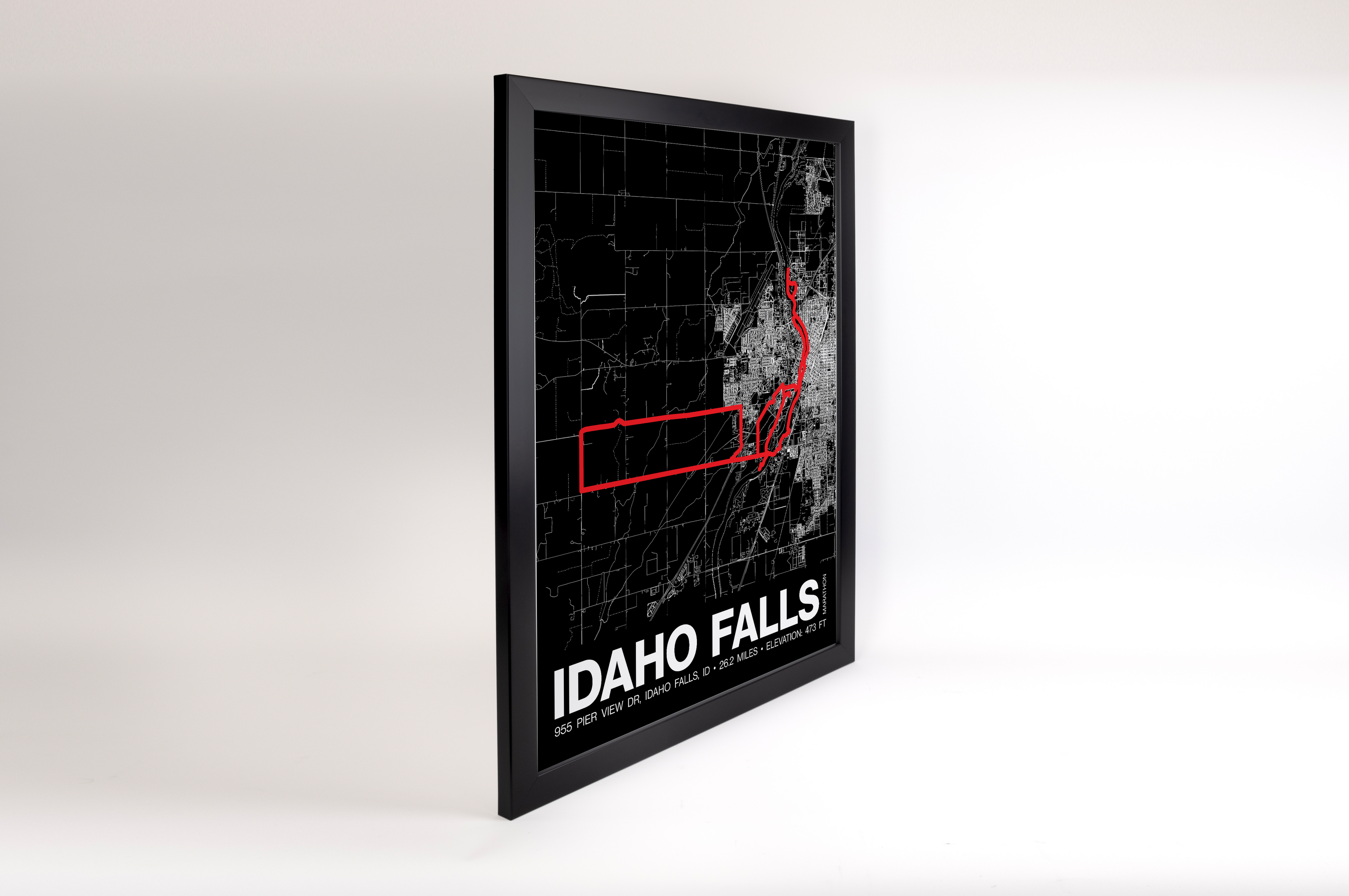Idaho Falls Marathon Poster - Grid Style