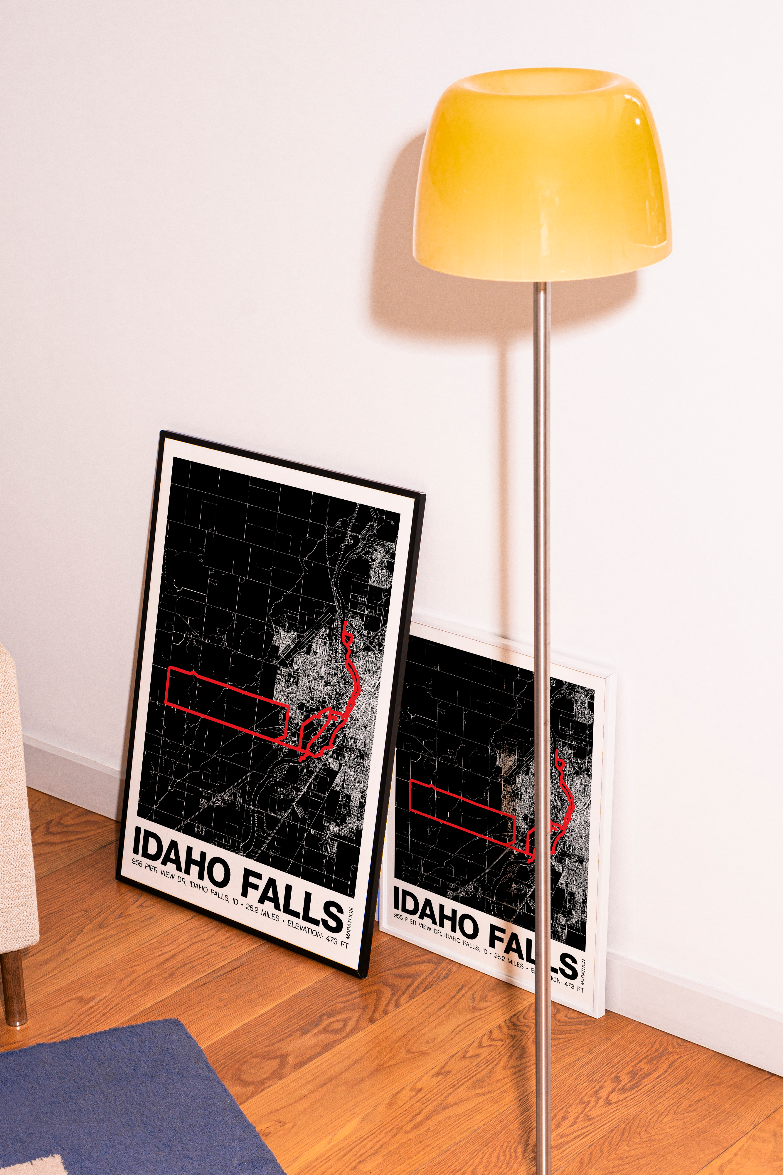 Idaho Falls Marathon Poster - Grid Style