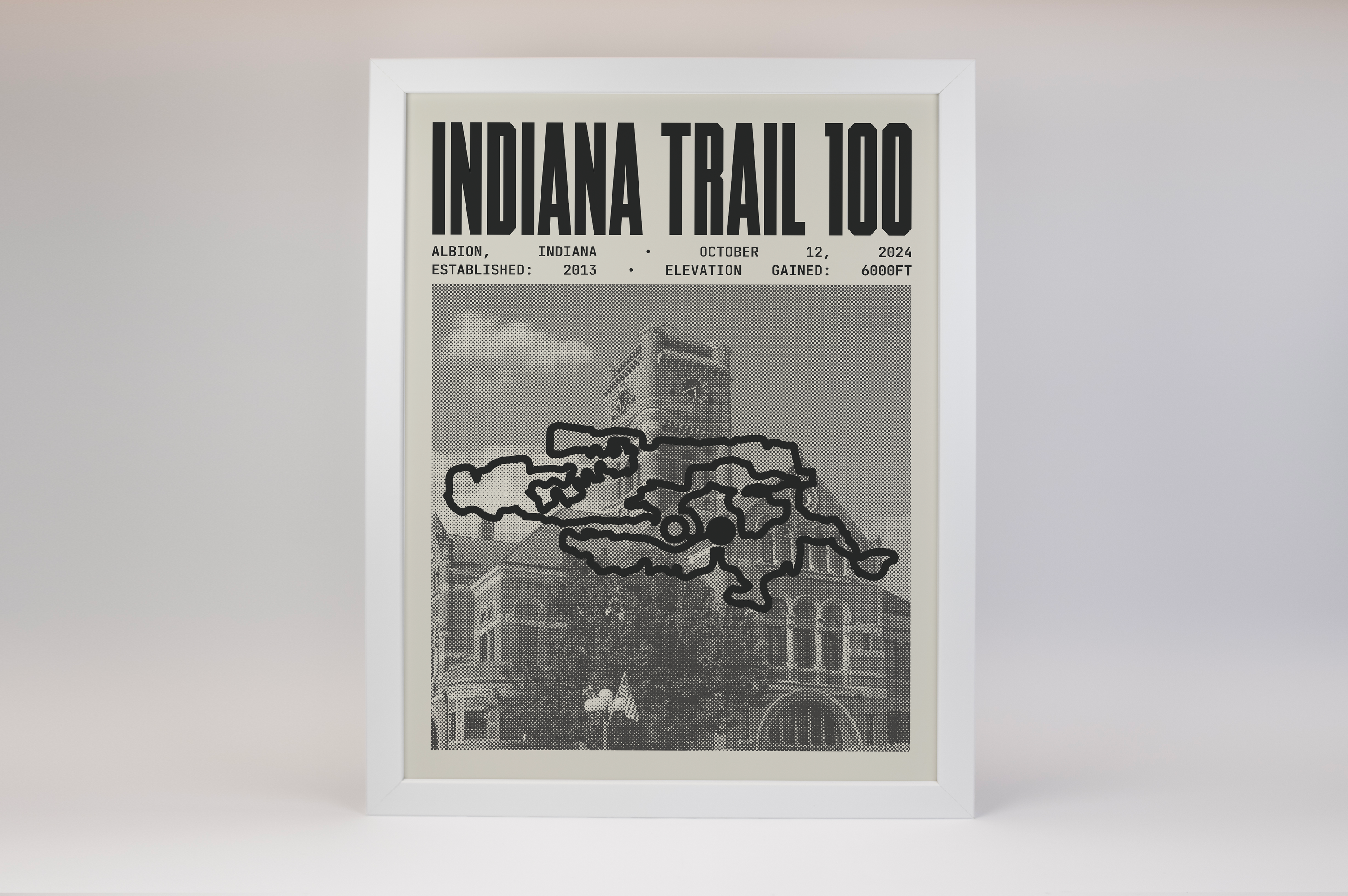 Indiana Trail 100 Endurance Run Poster