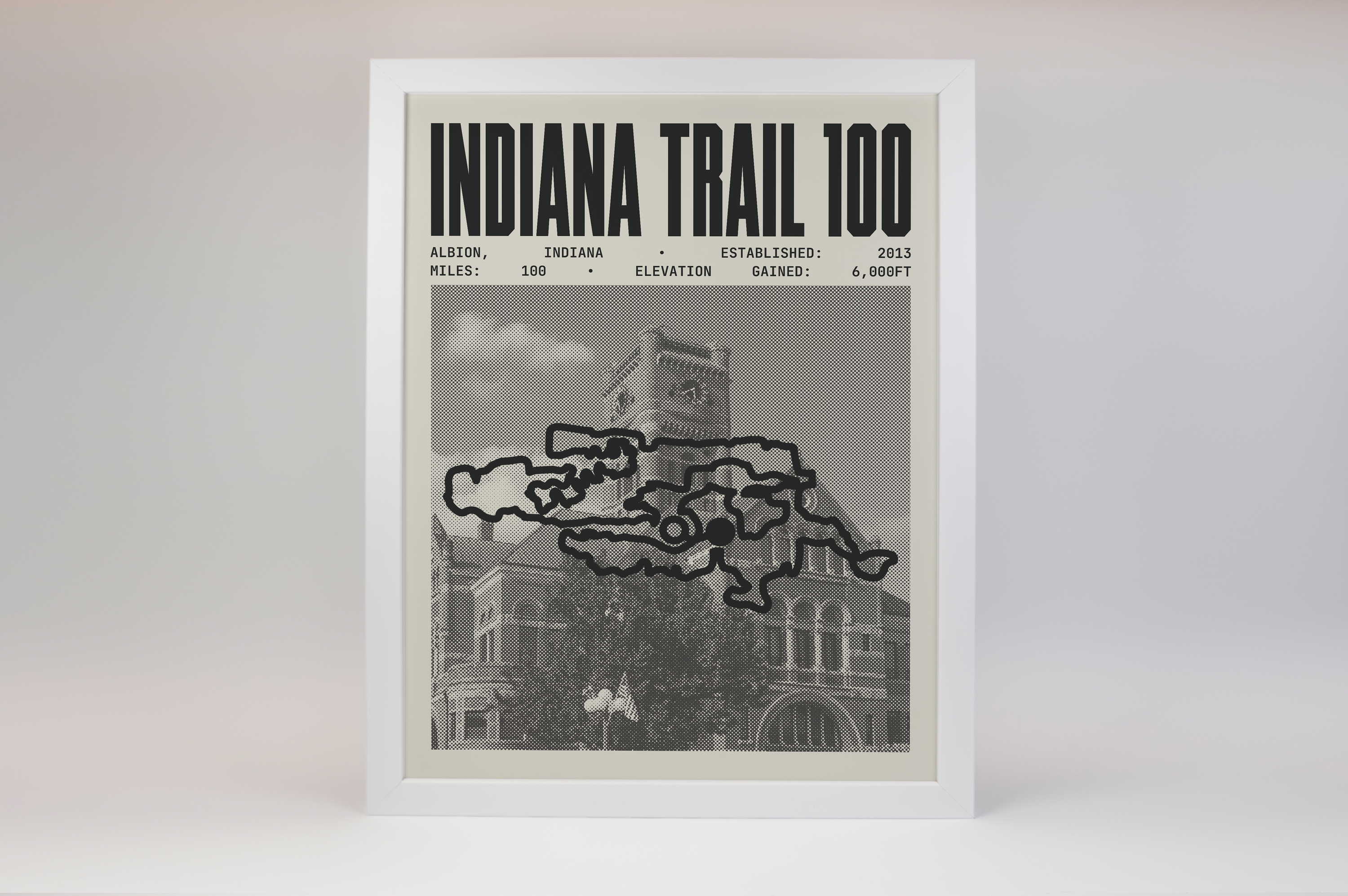 Indiana Trail 100 Endurance Run Poster